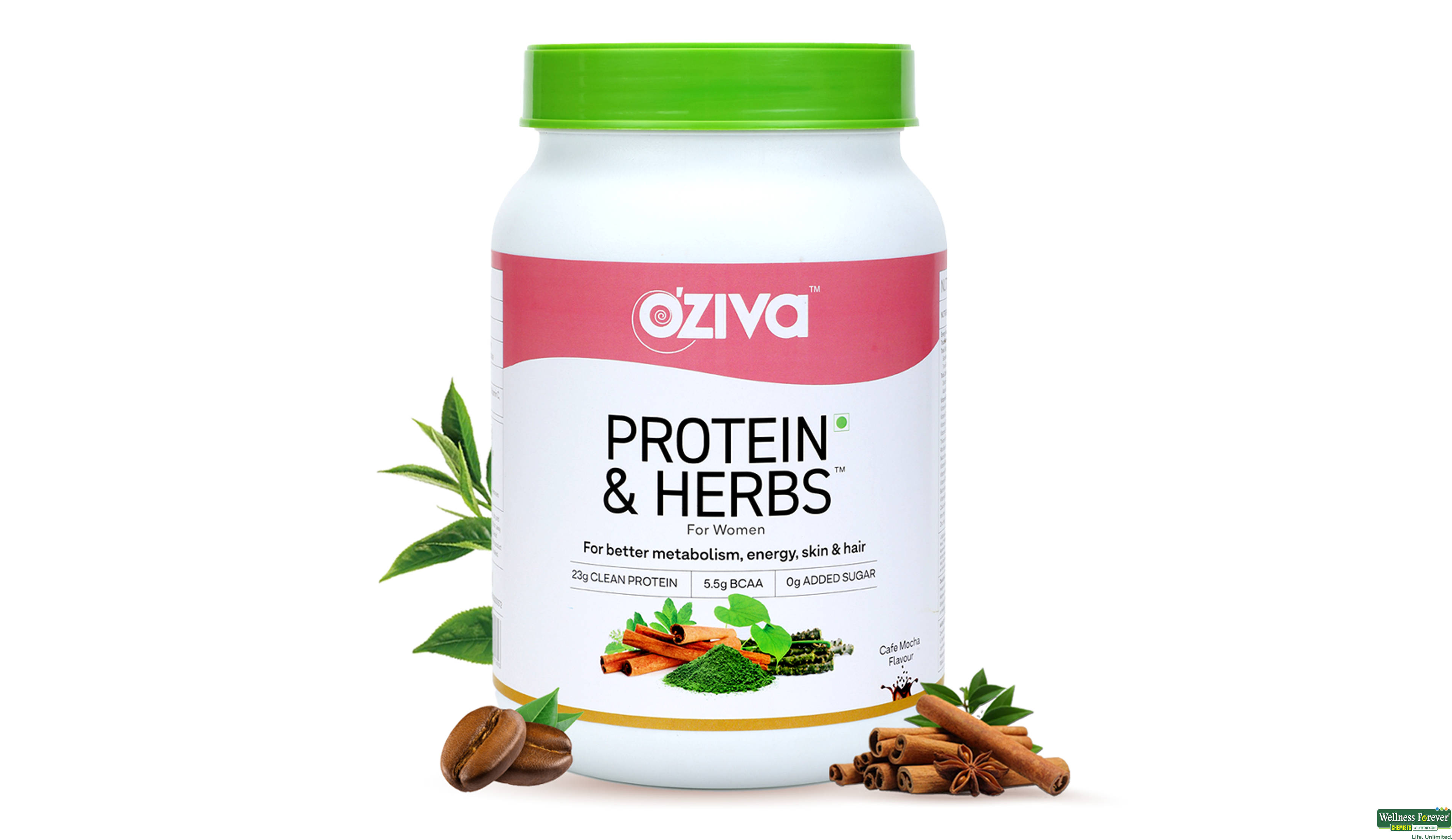 OZIVA PROTEIN/HERB WOMEN CAFE MOCHA 1KG- 1, 1KG, null