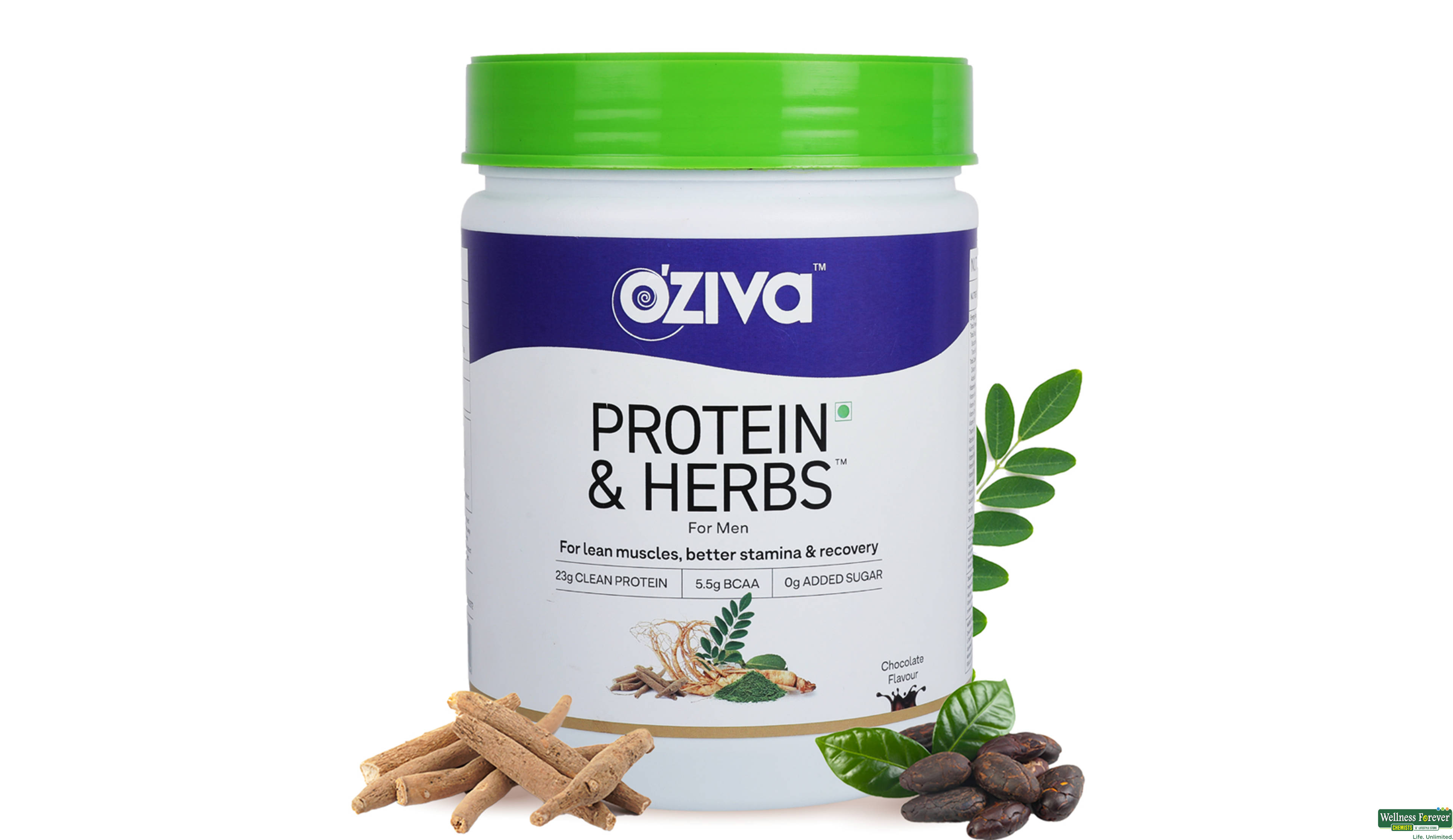 OZIVA PROTEIN/HERBS MEN CHOCOLATE 500GM- 1, 500GM, null