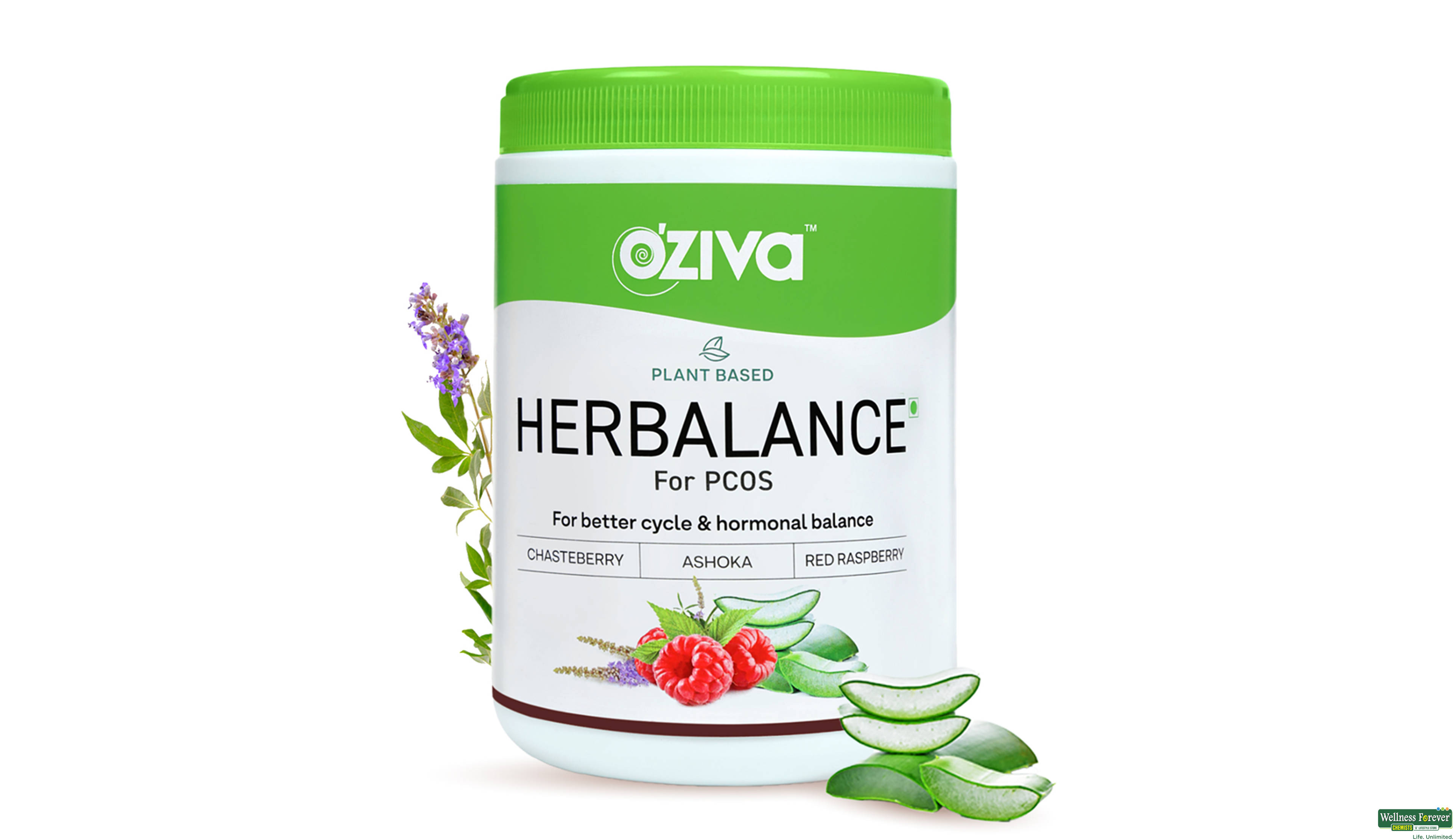 OZIVA PLANT BASED HERBALANCE PCOS 250GM- 1, 250GM, null