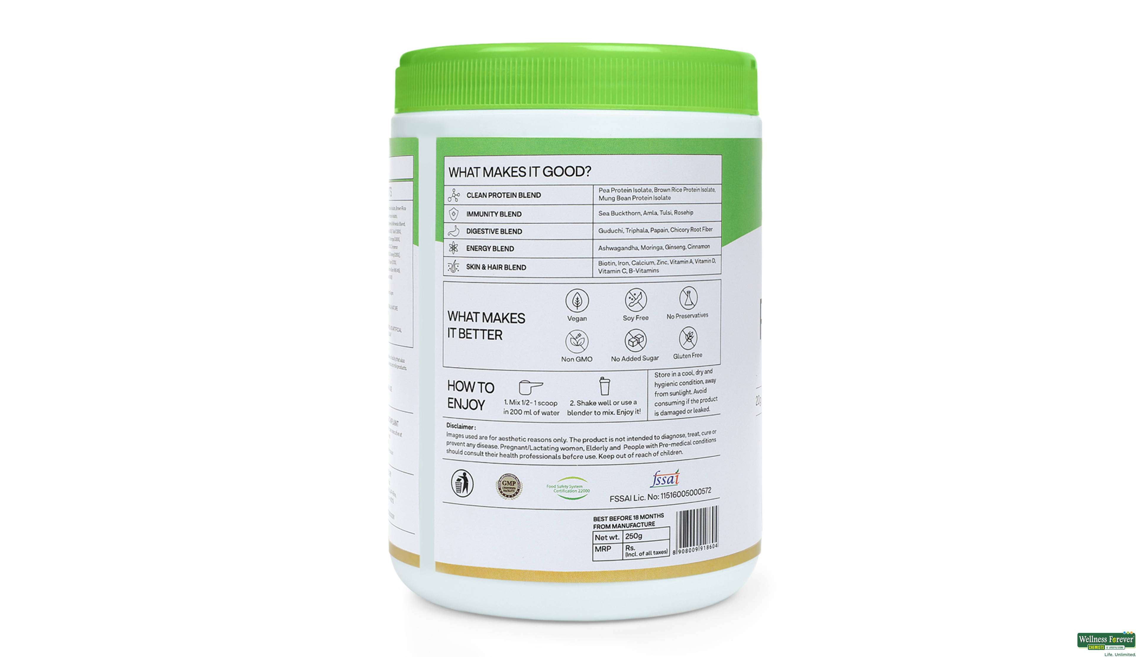 OZIVA SFOOD PLANT PRTEN COCO VANLA 250GM- 2, 250GM, null