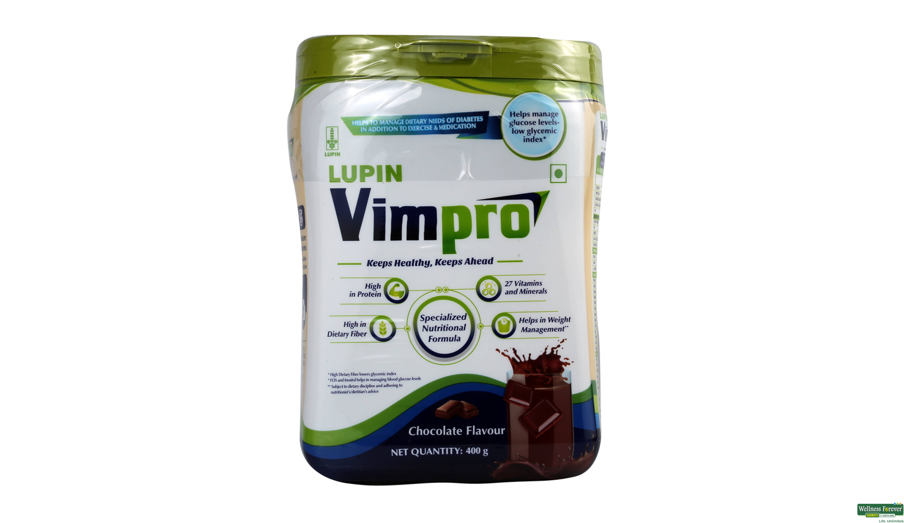 VIMPRO CHOC POWDR 400GM- 1, 400GM, 