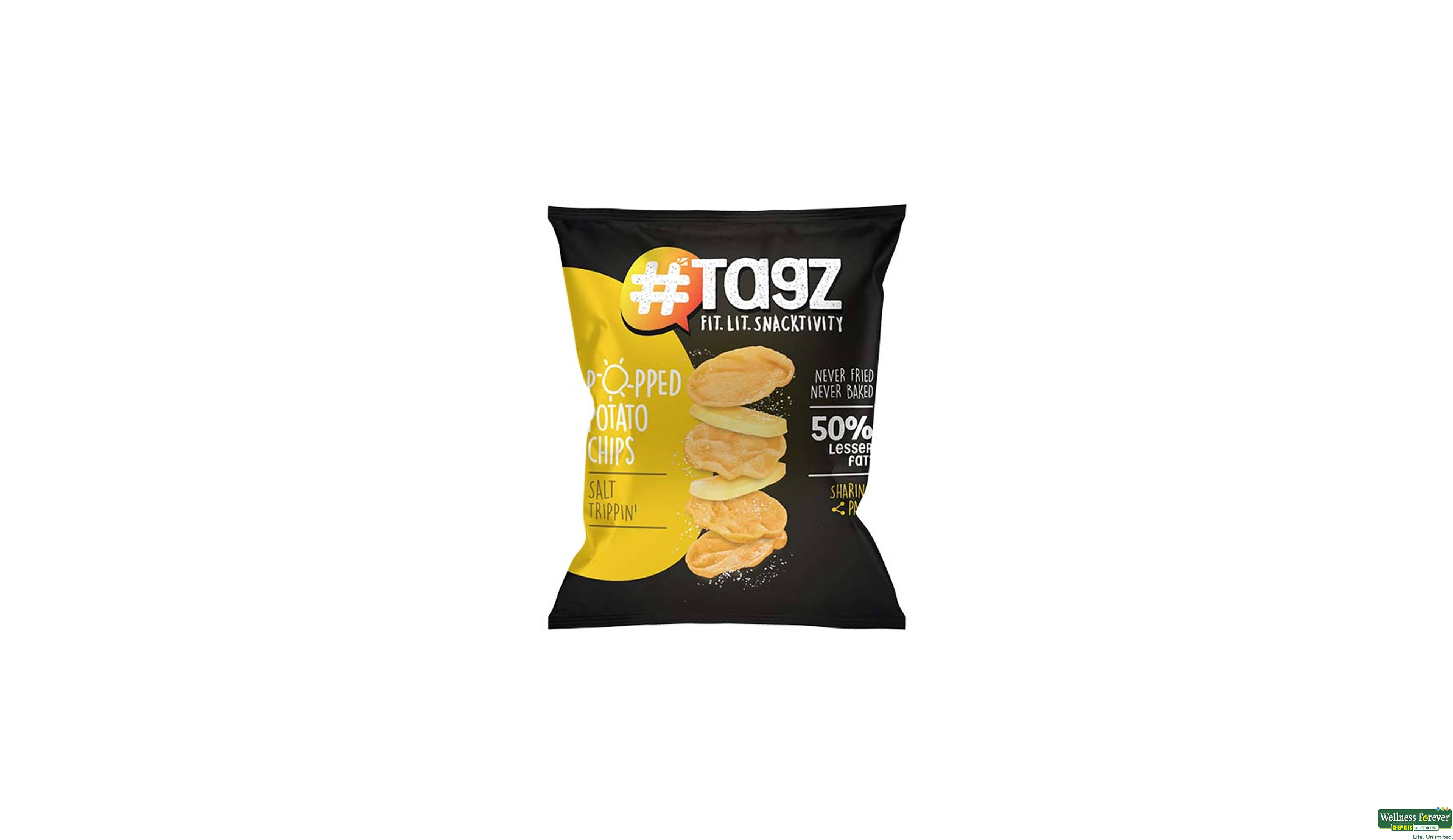 TAGZ CHIPS SALT TRIPPIN 40GM- 1, 40GM, null