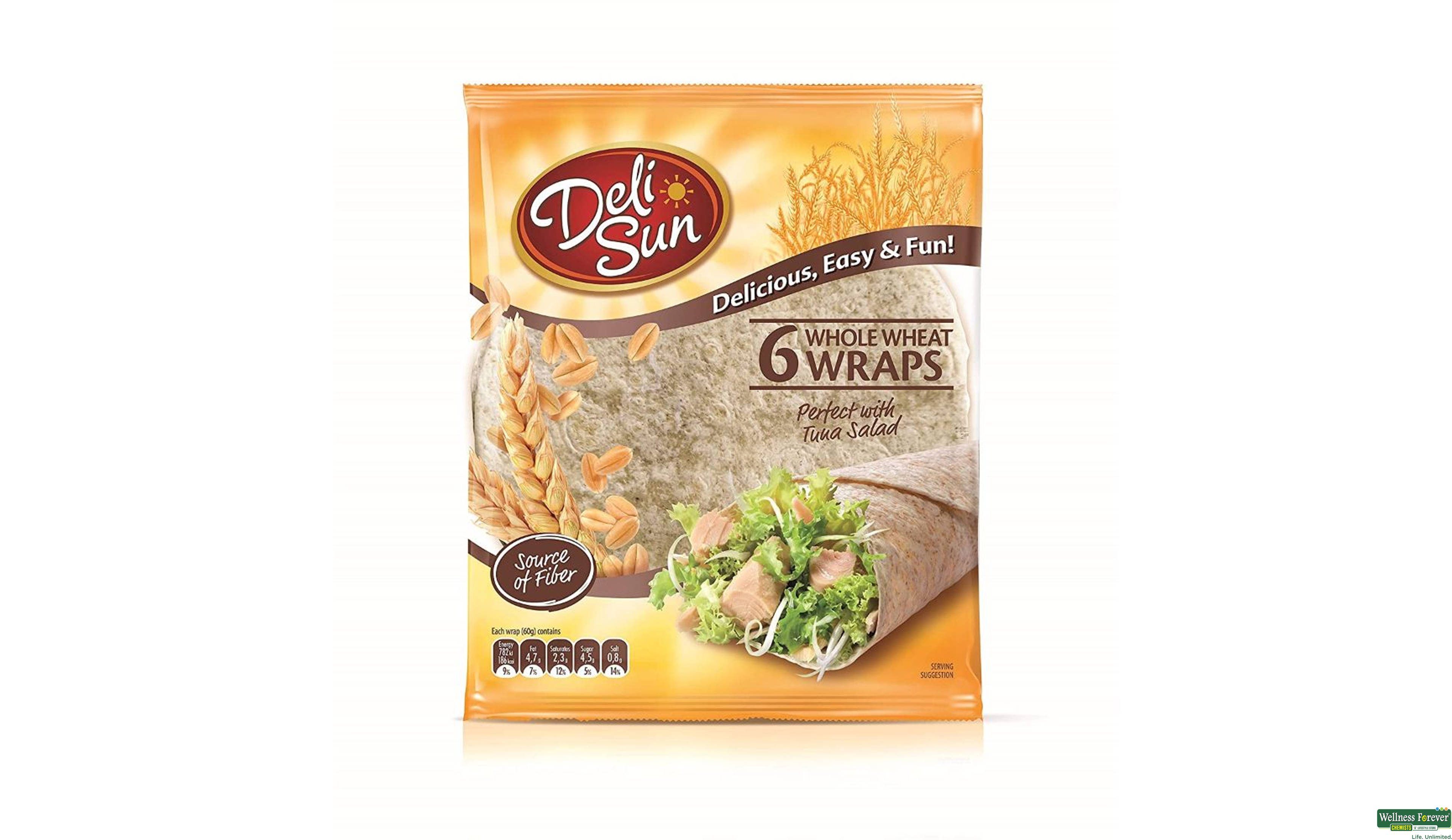 DELISUN SOFT FLOUR TORTILLAS WRAPS 360GM- 1, 360GM, 