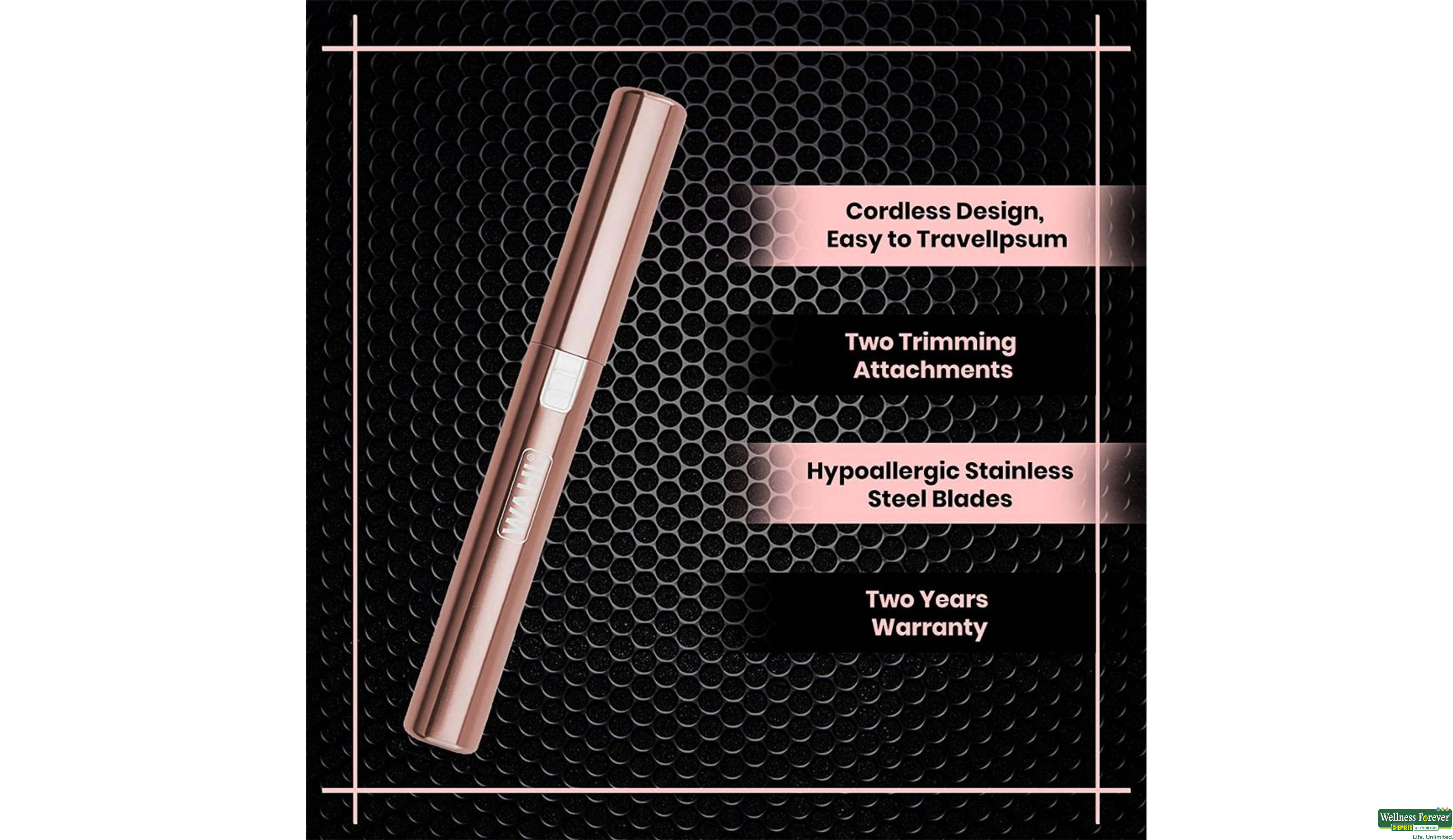 WAHL ROSE GOLD TRIMMER WOMEN 05640-2724 1PC- 3, 1PC, null