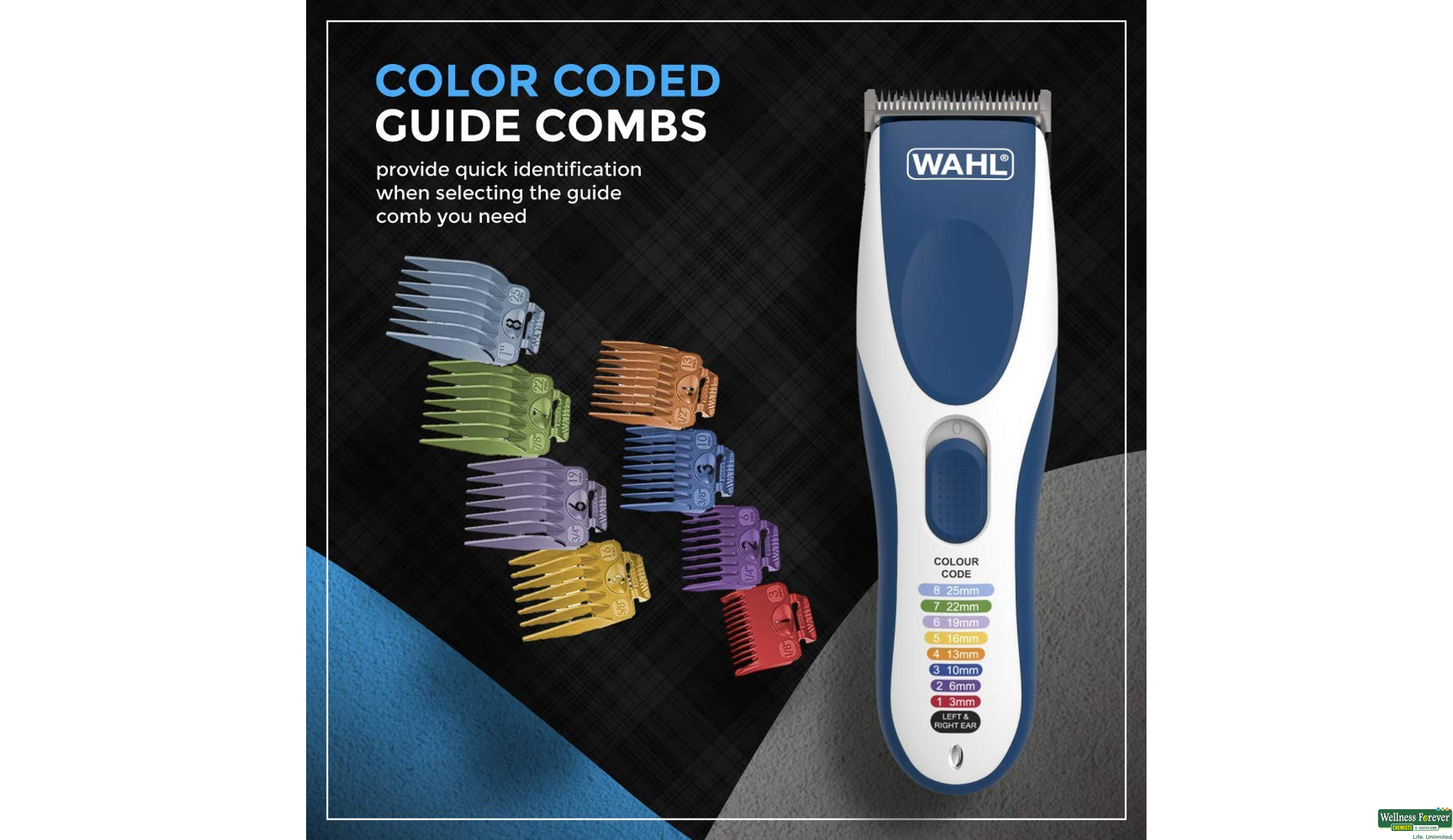 WAHL HR/CLIPPER COLOR PRO 09649-024 1PC- 3, 1PC, null