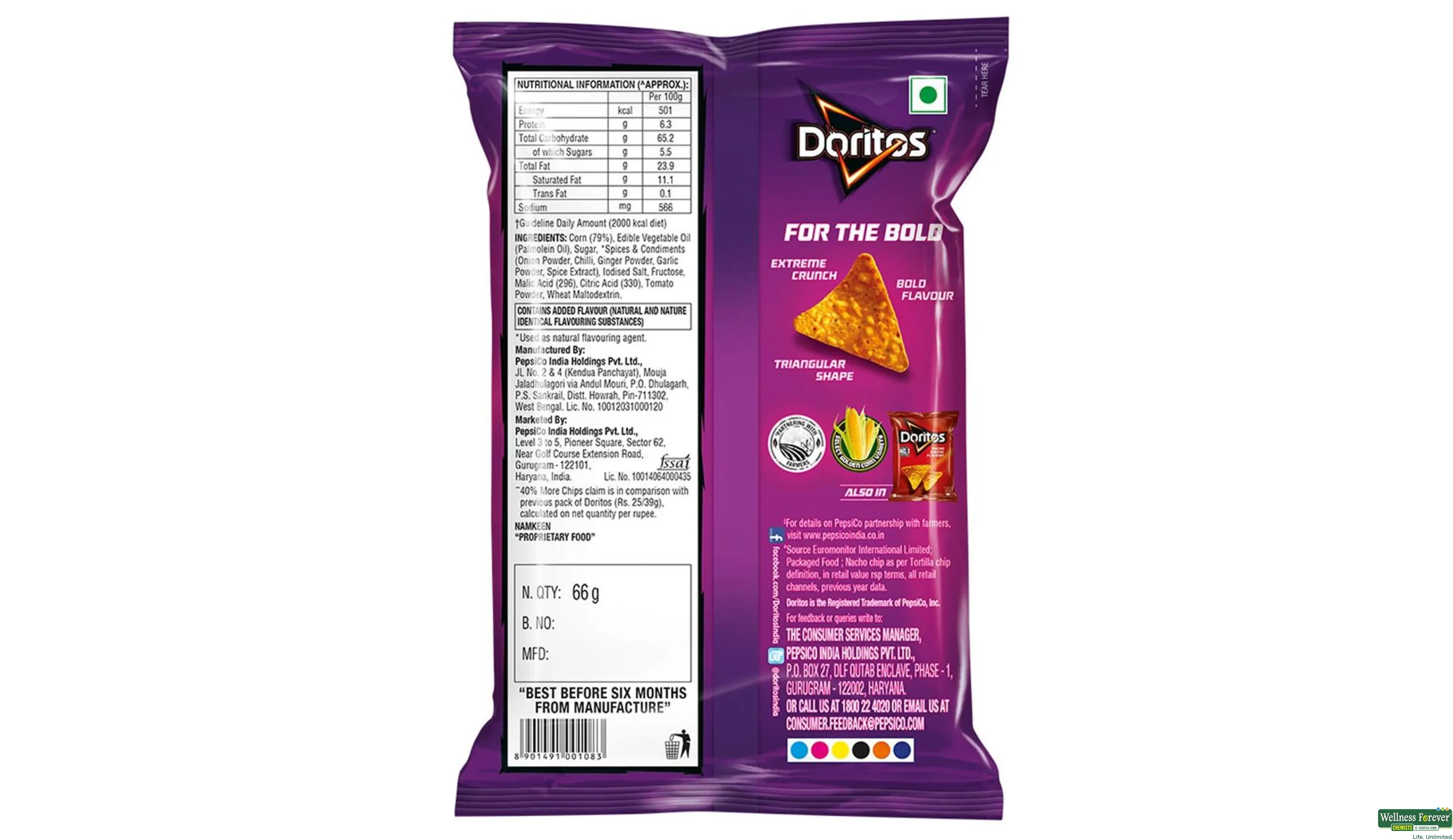 DORITOS CHIPS SWEET CHILLI 60GM- 2, 60GM, 