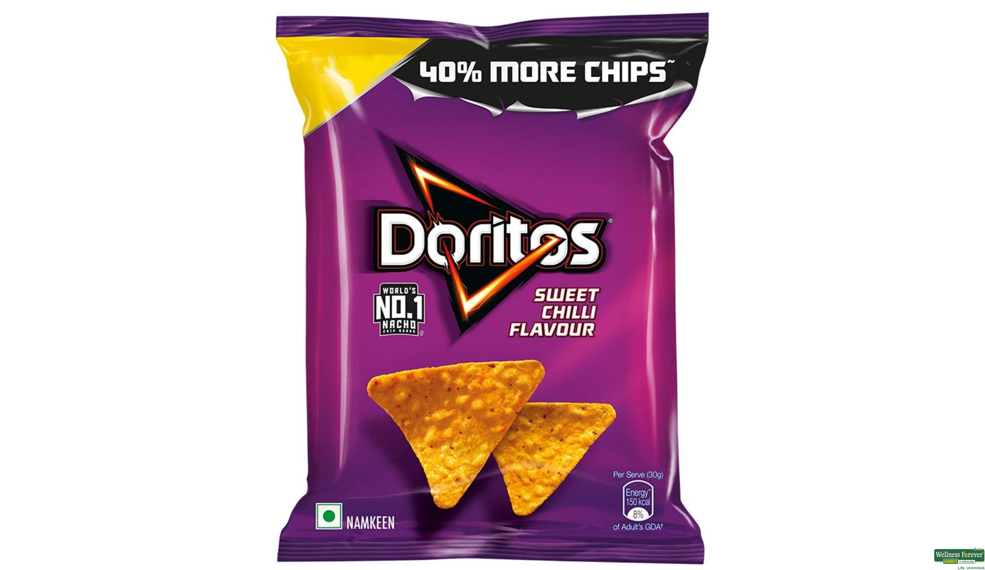DORITOS NACHOS SWEET CHILLI 60G/53G- 6, 53GM, 