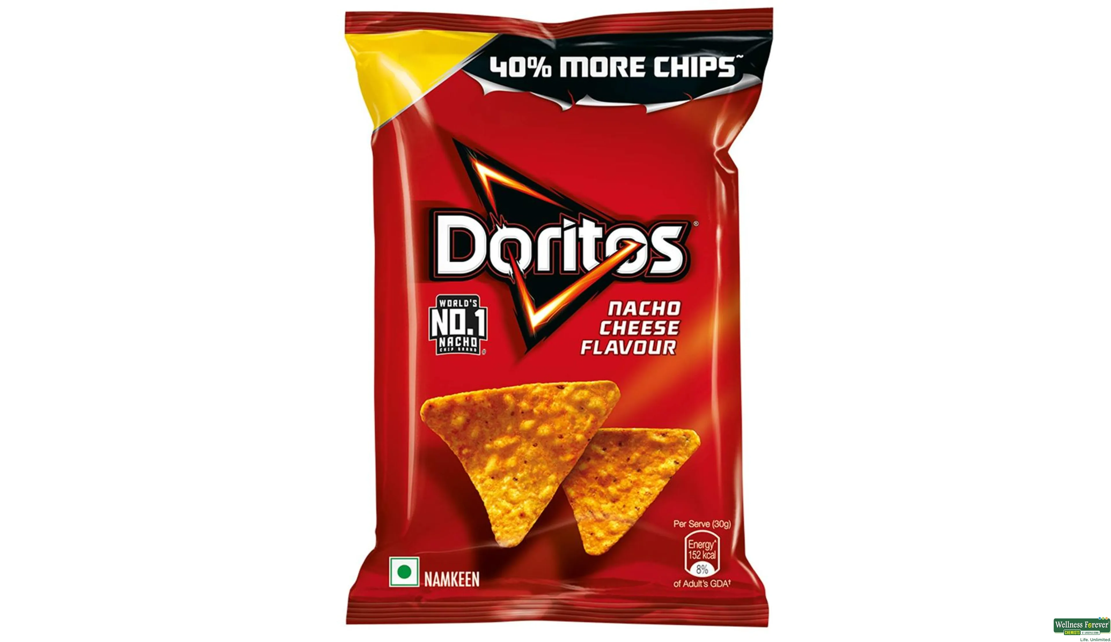 DORITOS CHIPS NACHO CHEESE 60GM- 1, 60GM, 