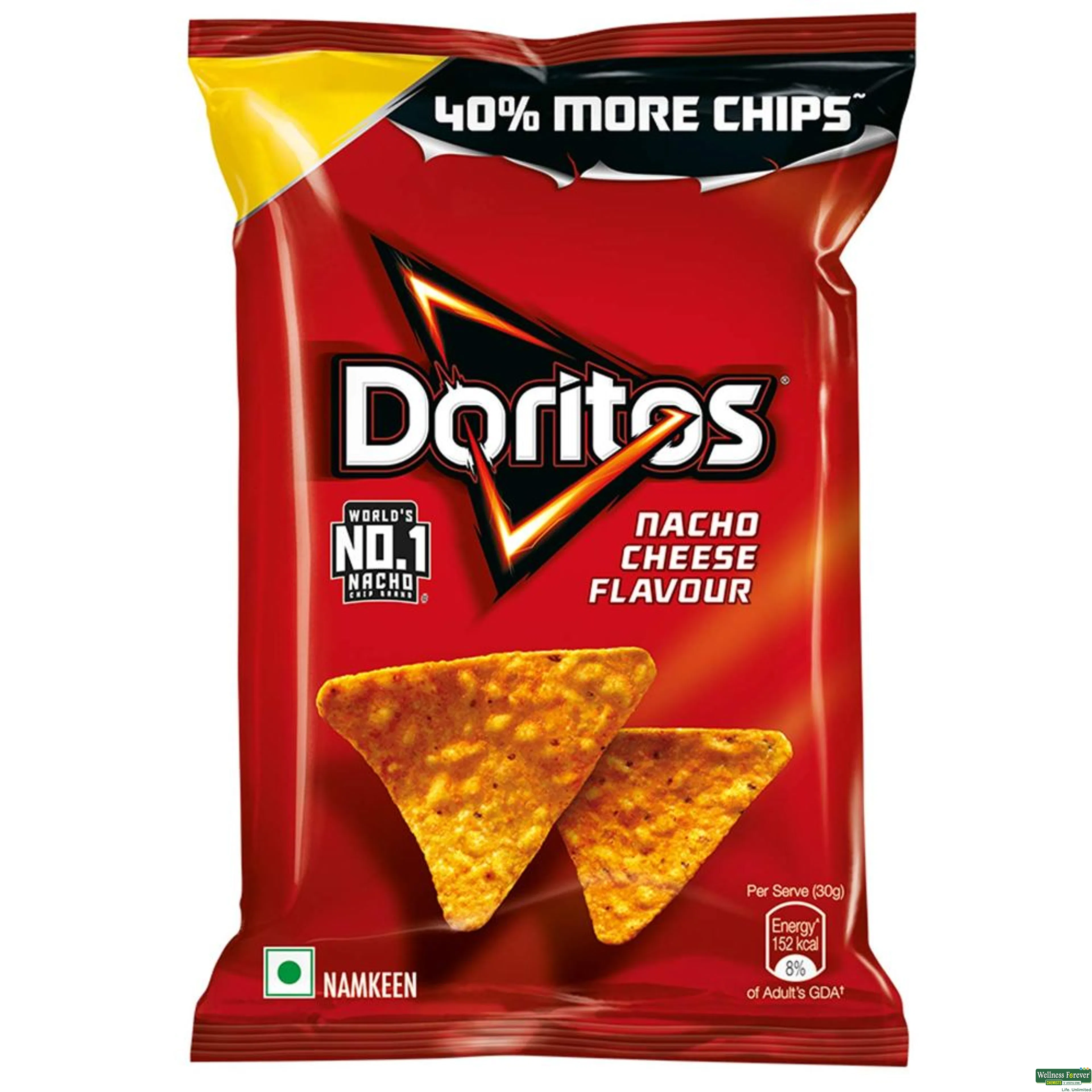 DORITOS CHIPS NACHO CHEESE 60GM-image