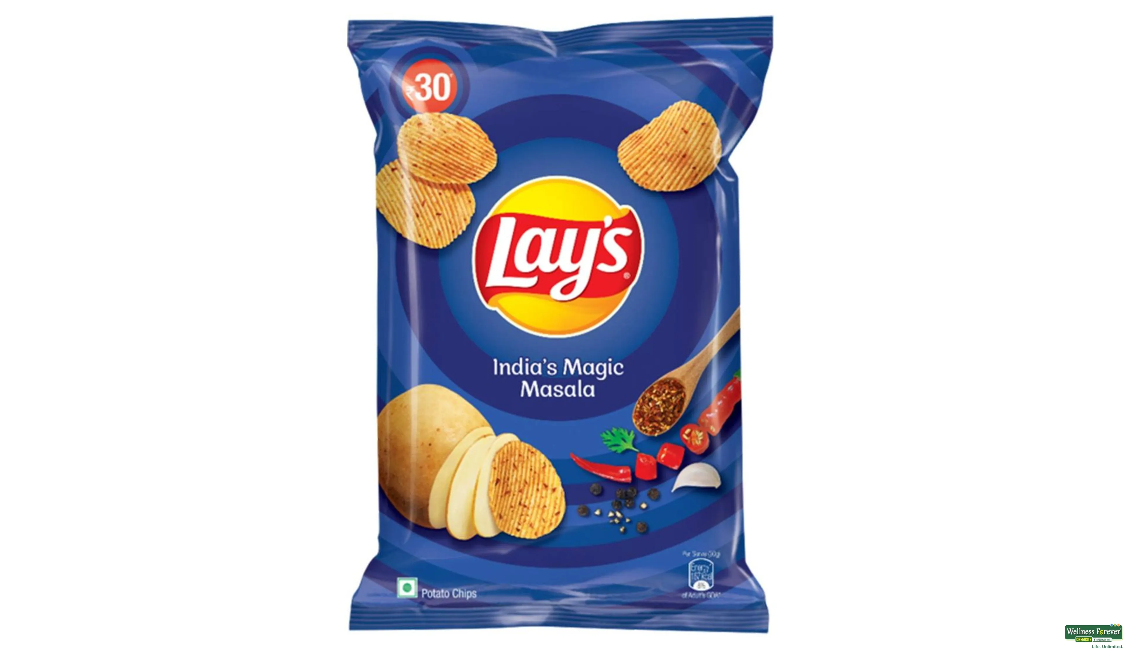 LAYS CHIPS INDIAS MAGIC MASALA 73GM- 1, 73GM, 