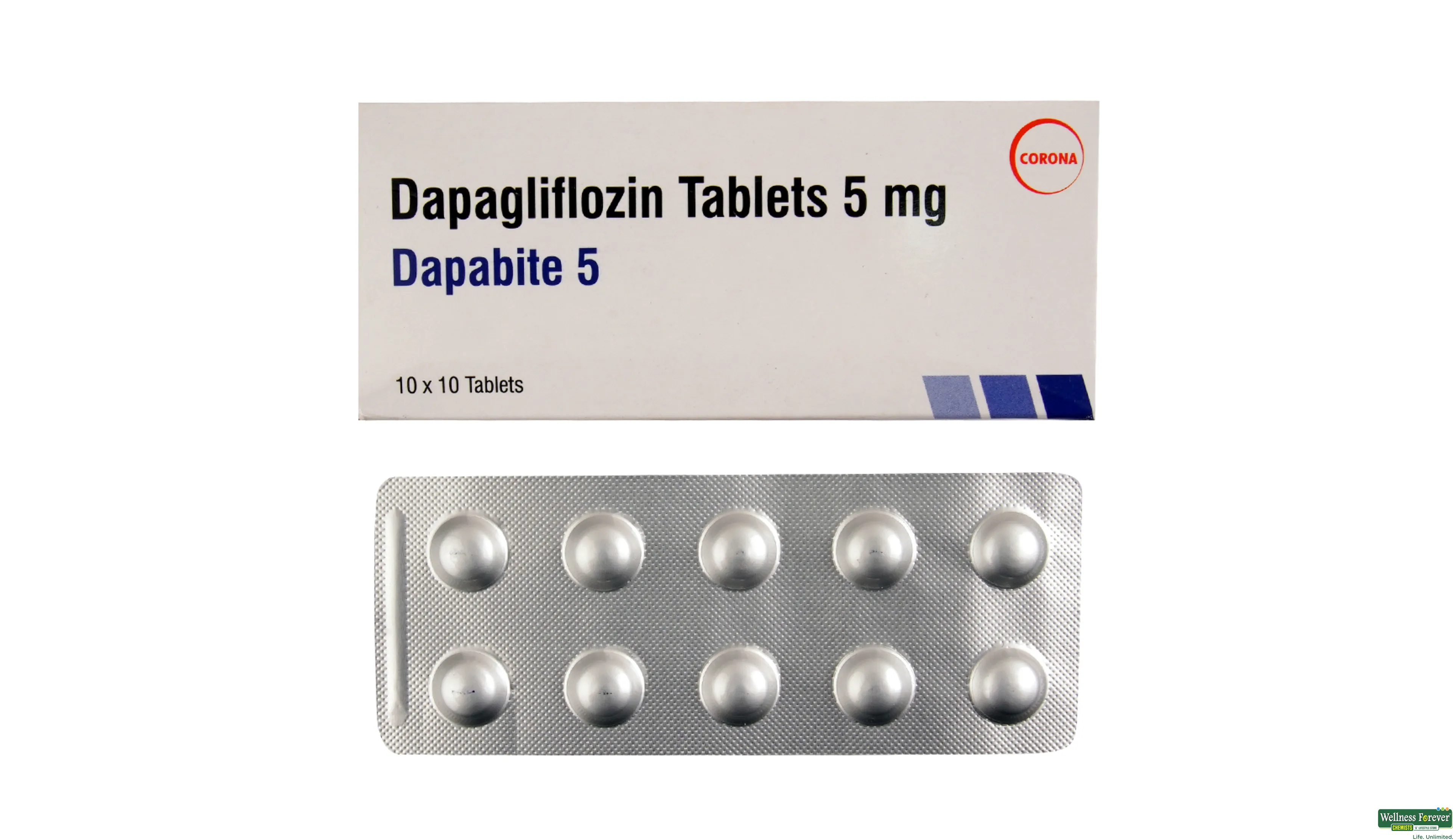 DAPABITE 5MG 10TAB- 1, 10TAB, 