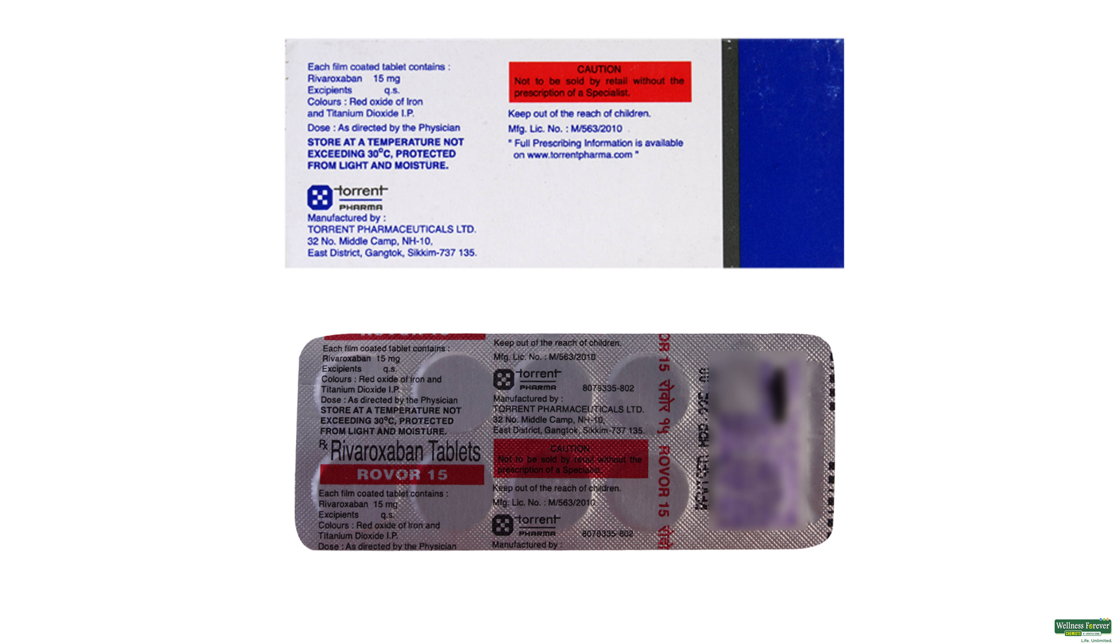 ROVOR 15MG 10TAB- 2, 10TAB, 