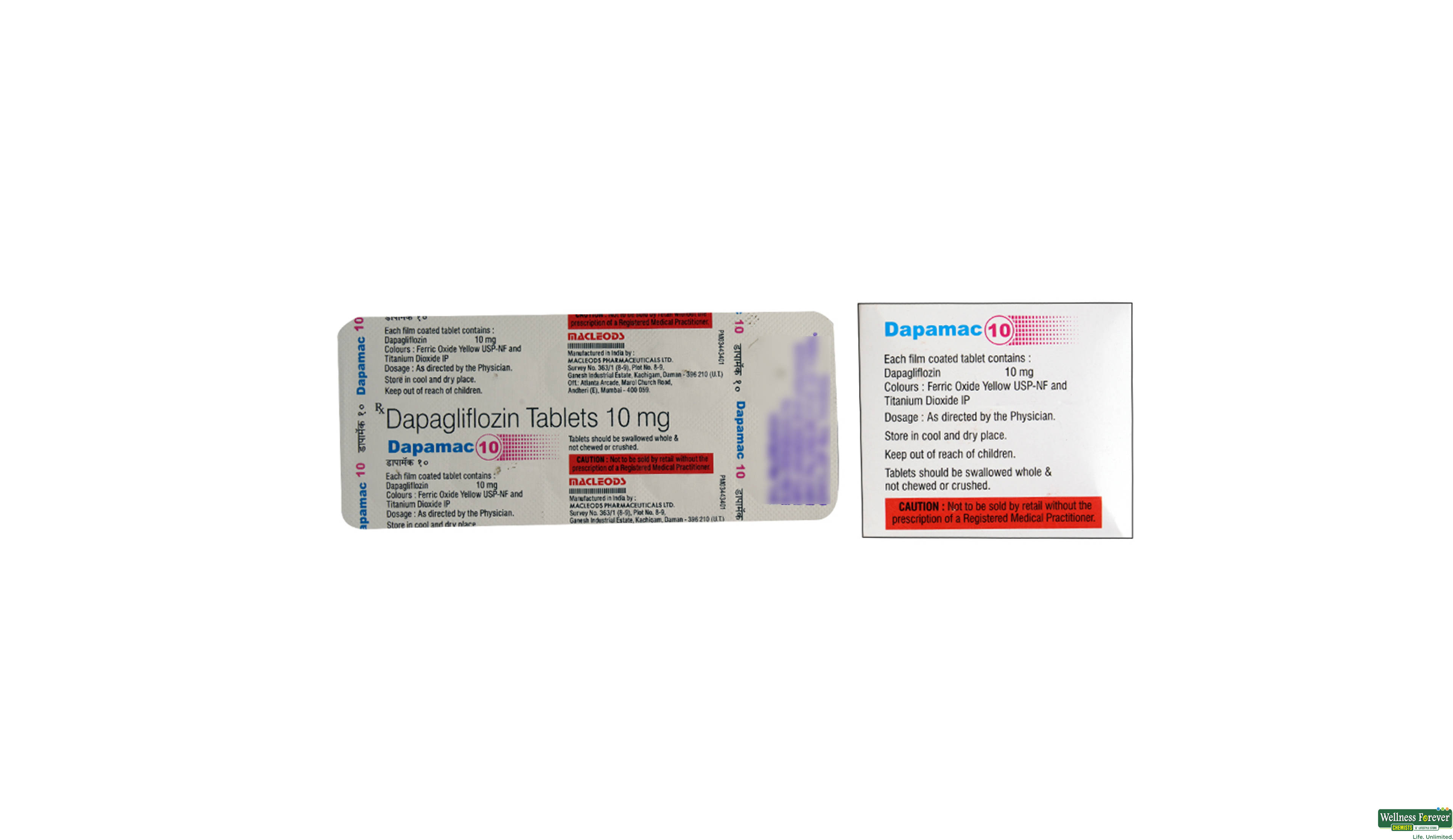 DAPAMAC 10MG 10TAB- 2, 10TAB, 