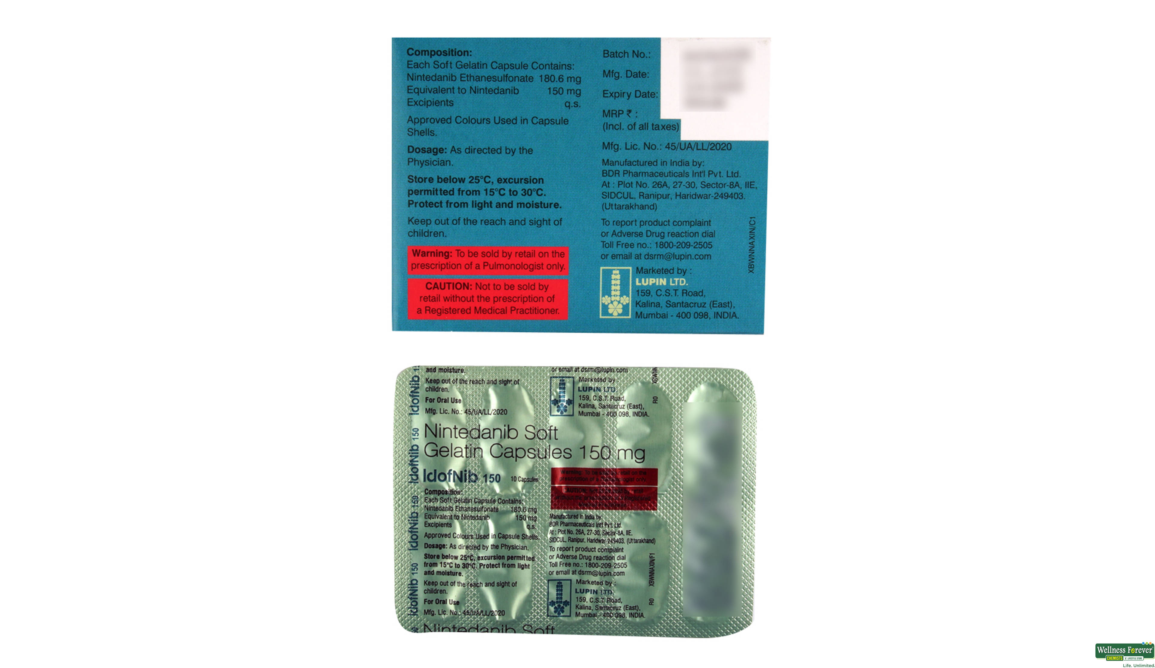 IDOFNIB 150MG 10CAP- 2, 10CAP, 