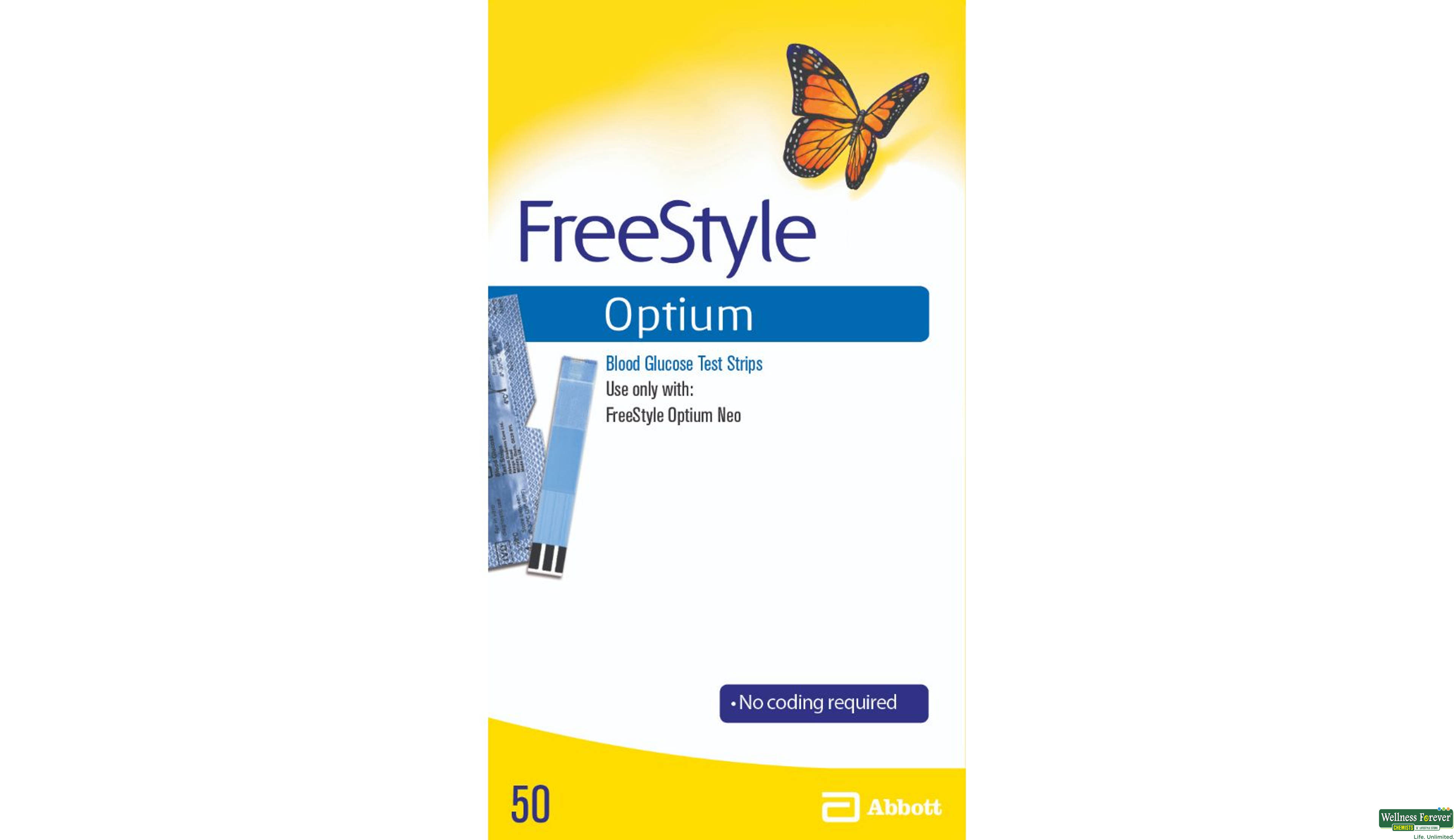 FREESTYLE OPTIUM NEO BLOOD GLUCOSE 50PC- 1, 50PC, 