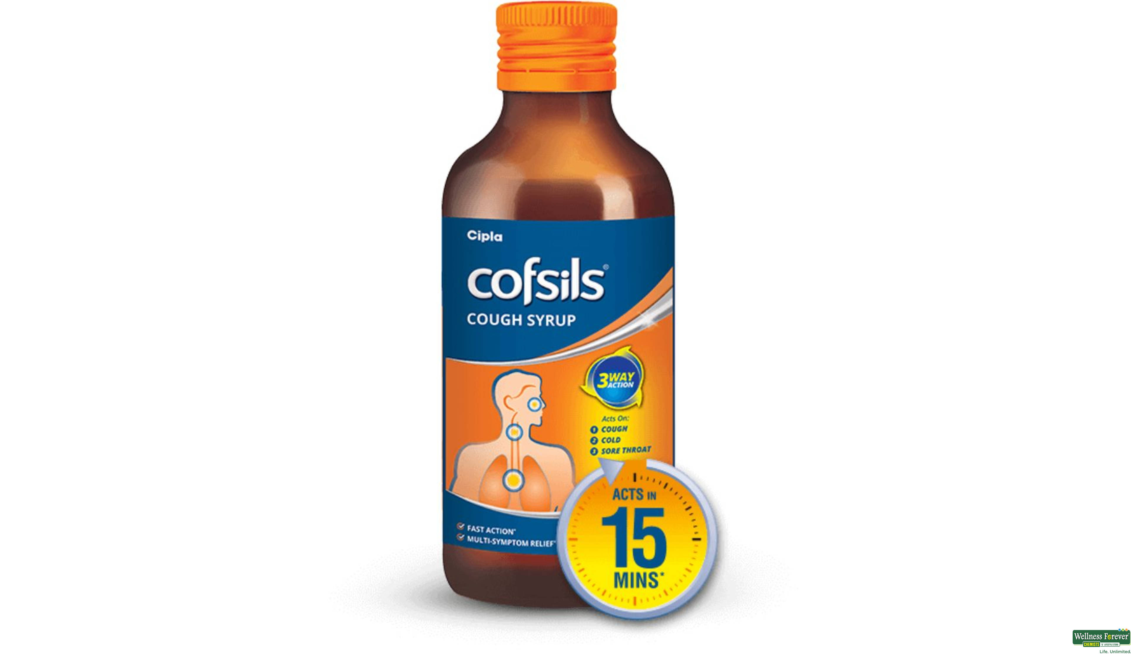COFSILS COUGH SYP 100ML- 1, 100ML, 