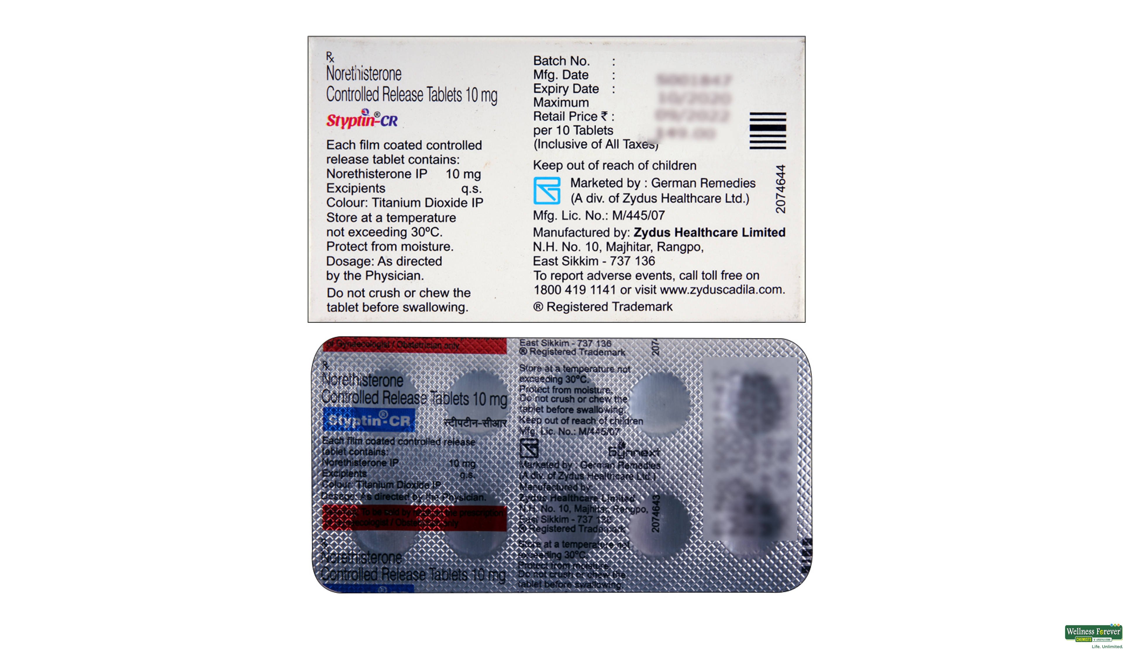 STYPTIN-CR 10MG 10TAB- 2, 10TAB, 