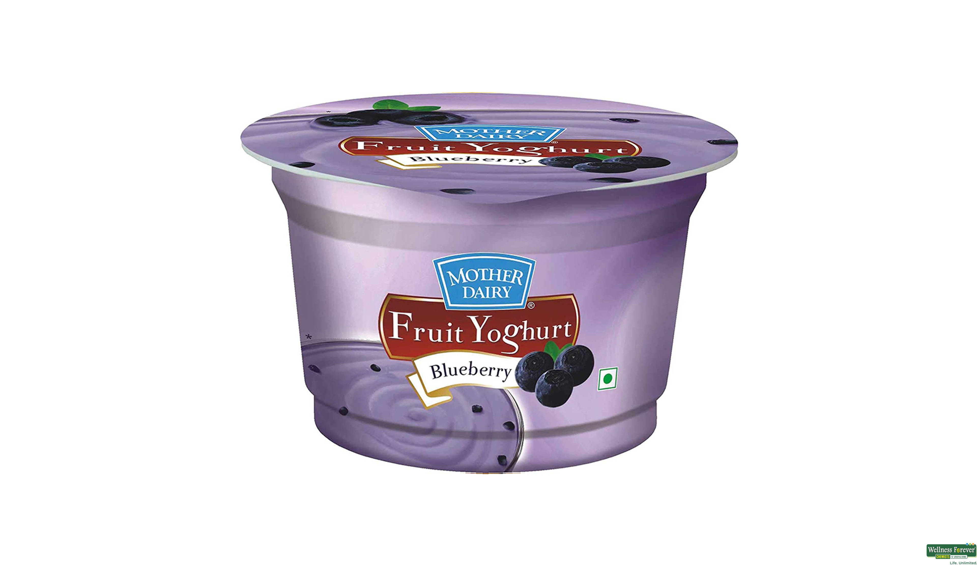 MOTHER DAIRY YOGHURT BLUEBERRY 100GM- 1, 100GM, 