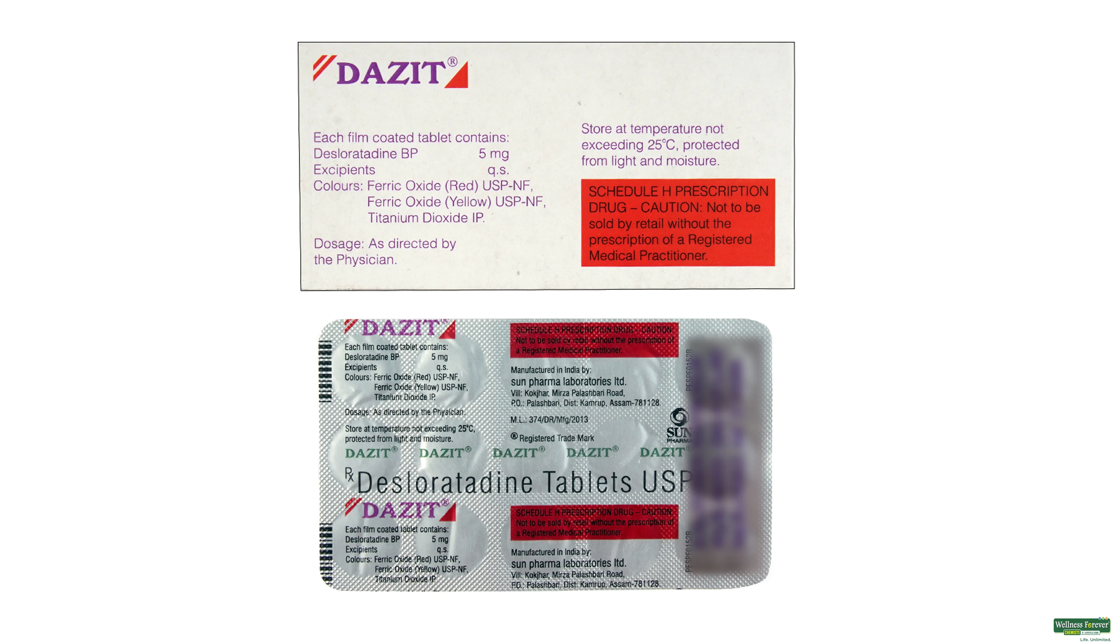 DAZIT 5MG 15TAB- 2, 15TAB, 