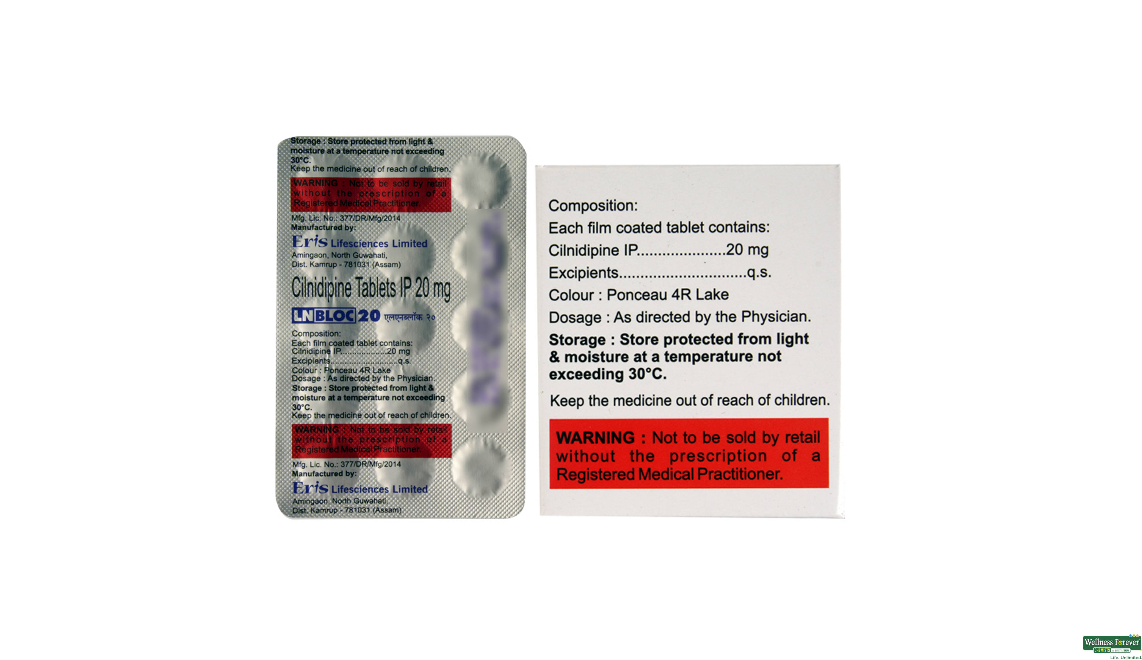 LNBLOC 20MG 15TAB- 2, 15TAB, 