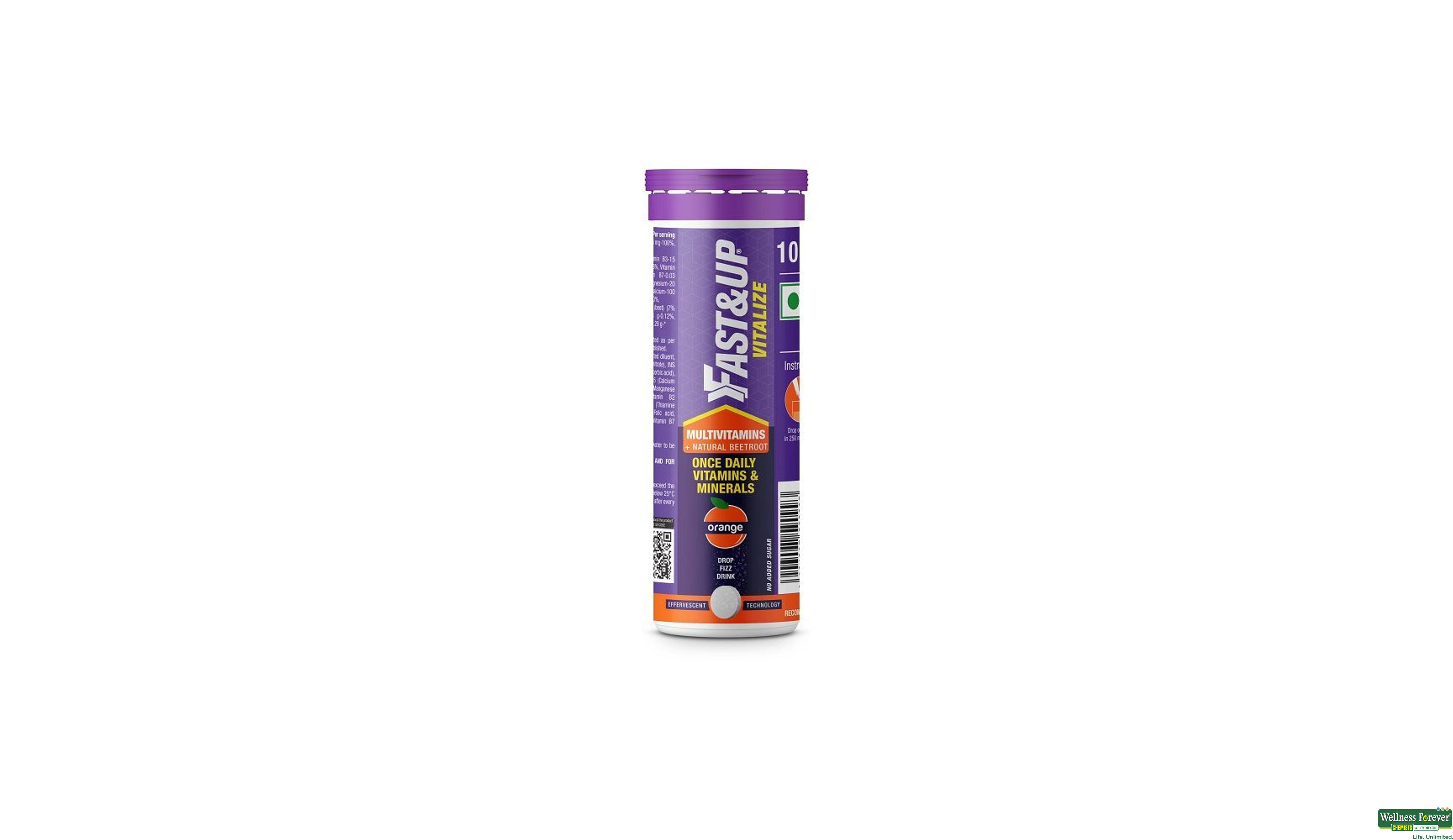 FAST/UP VITALIZE M/VITAMINS ORANGE 10TAB- 1, 10TAB, 