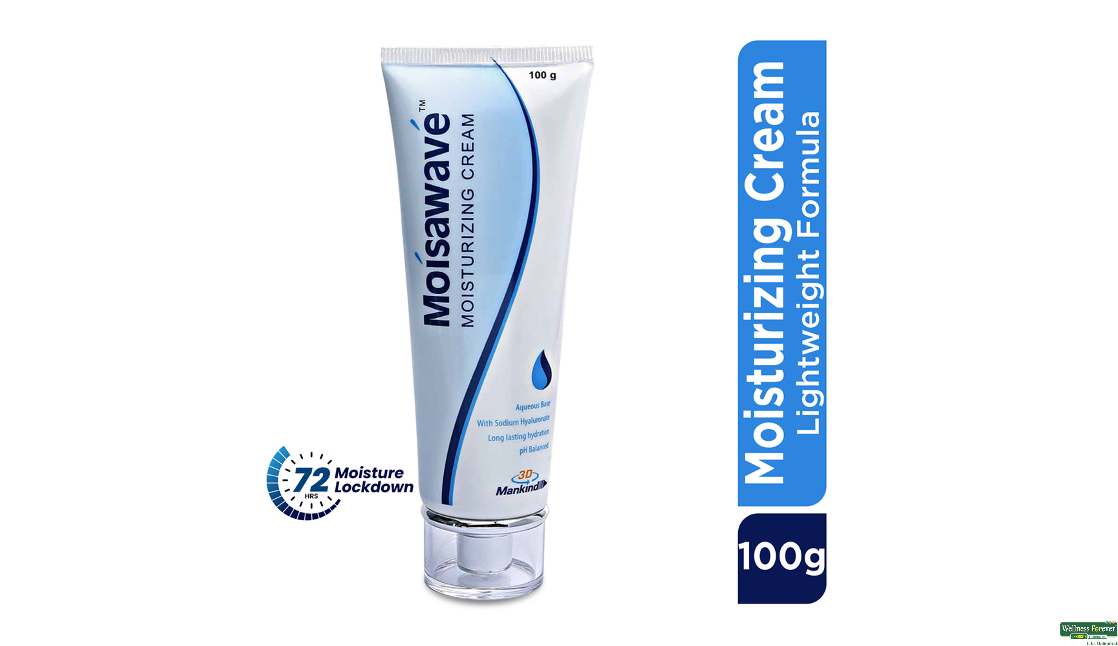 MOISAWAVE MOIST CREAM 100GM- 1, 100GM, 