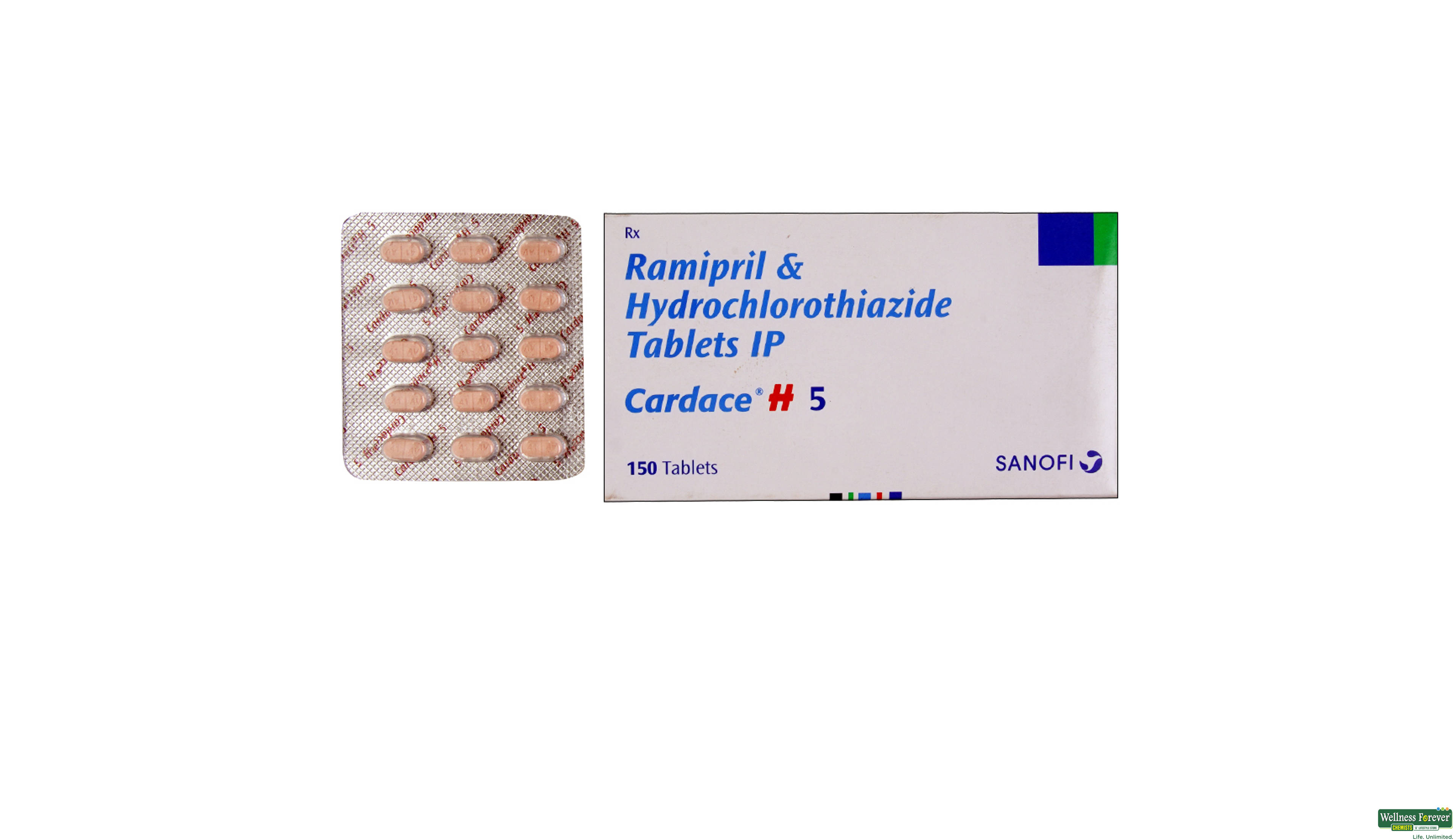 CARDACE-H 5MG 15TAB- 1, 15TAB, 