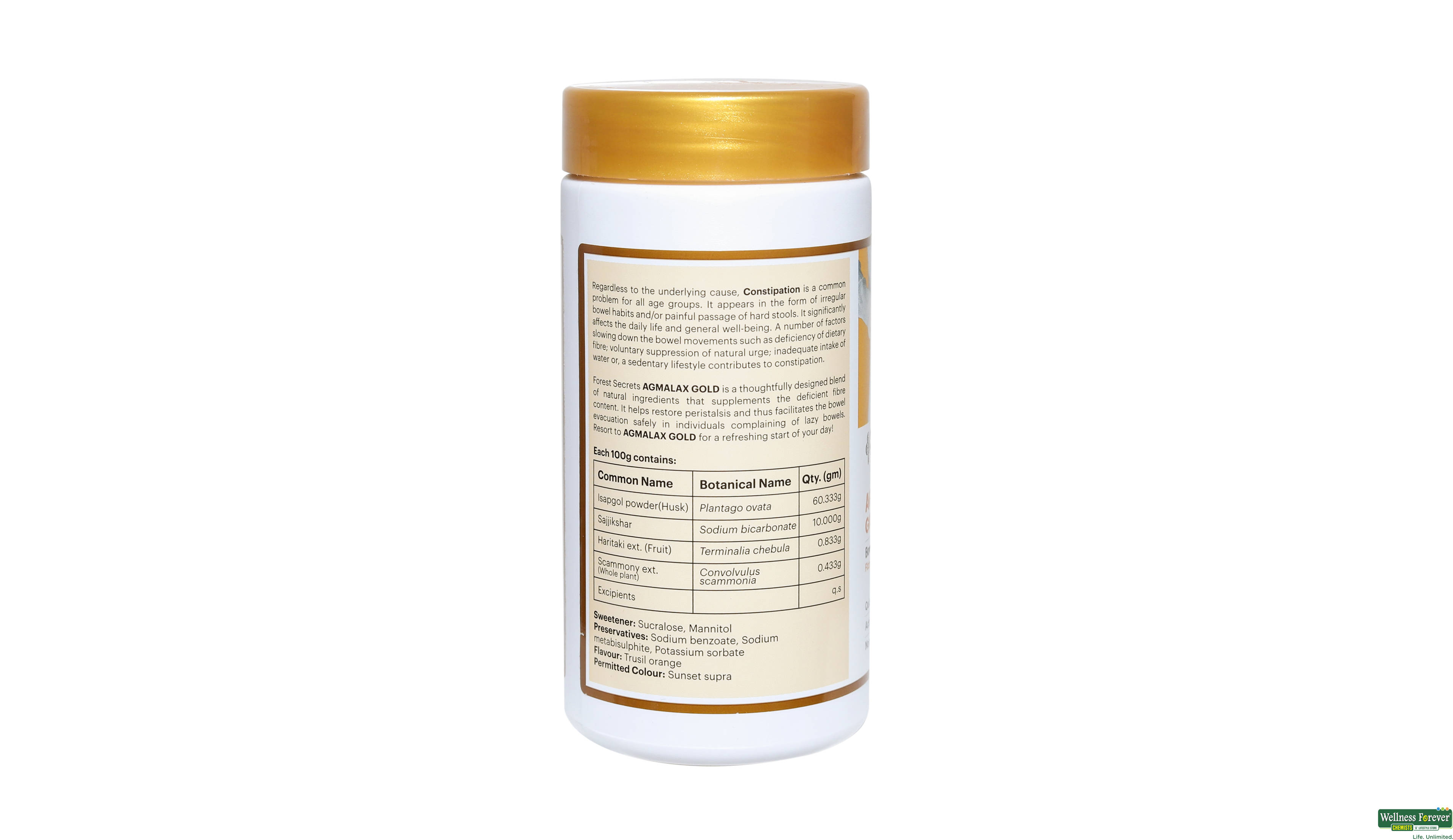FORESTREASURES AGMALAX GOLD ORANGE 200GM- 2, 200GM, 