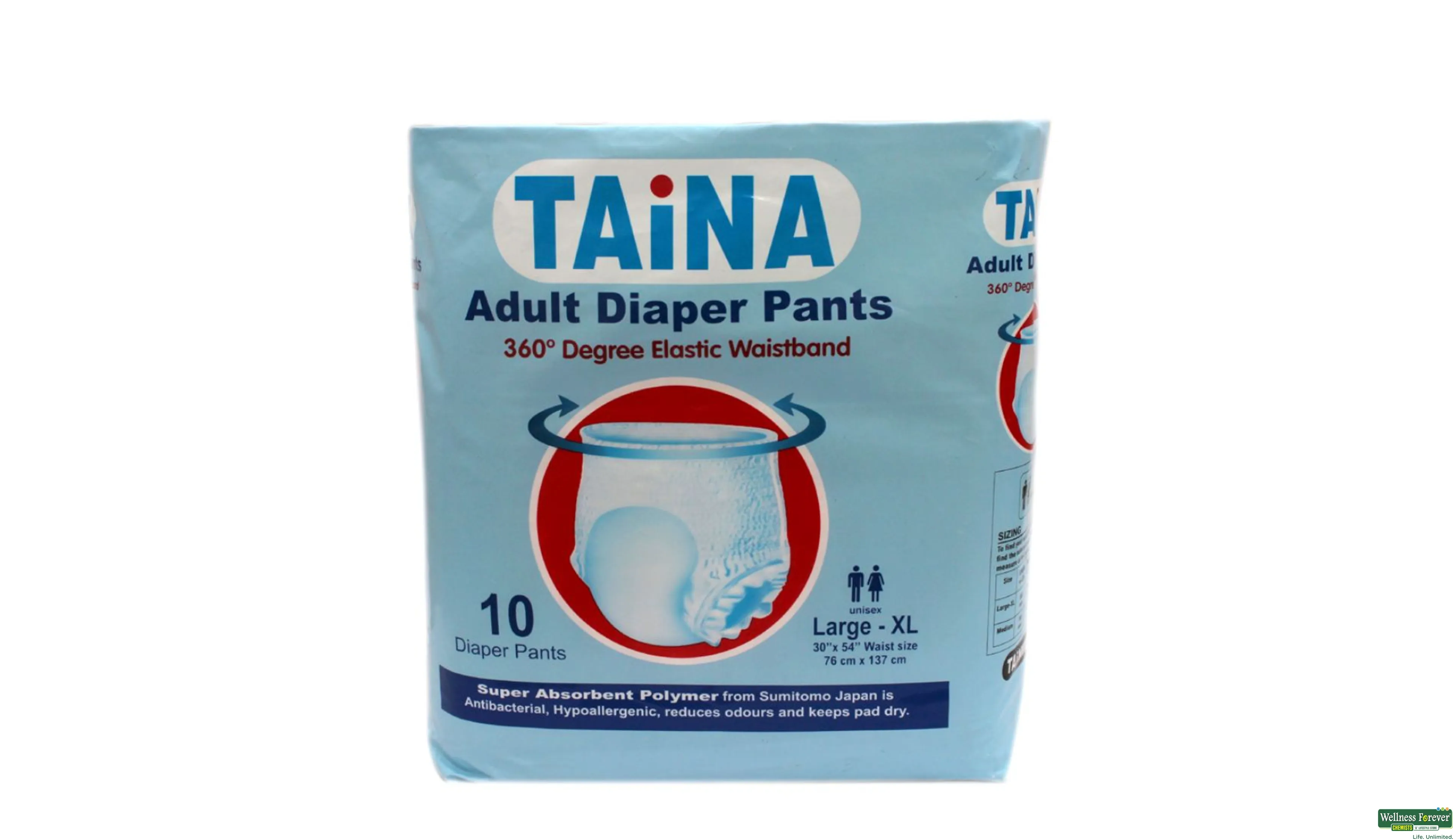 TENA Pants Super Adult Pull Up Incontinence Pants Size Extra Large 1 Pack  of 12