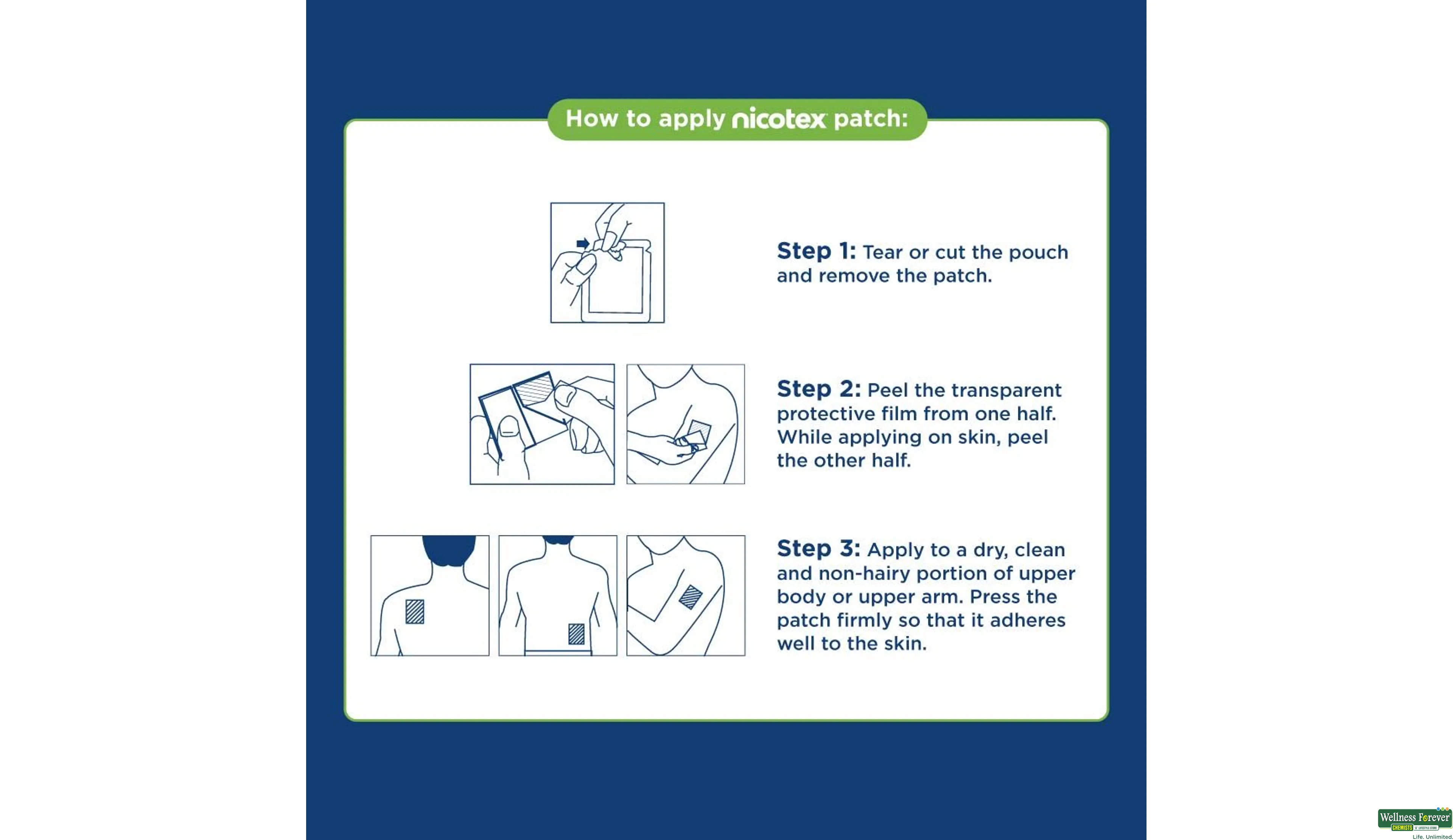 NICOTEX NICOTINE PATCH 14MG 7PC- 4, 7PC, 