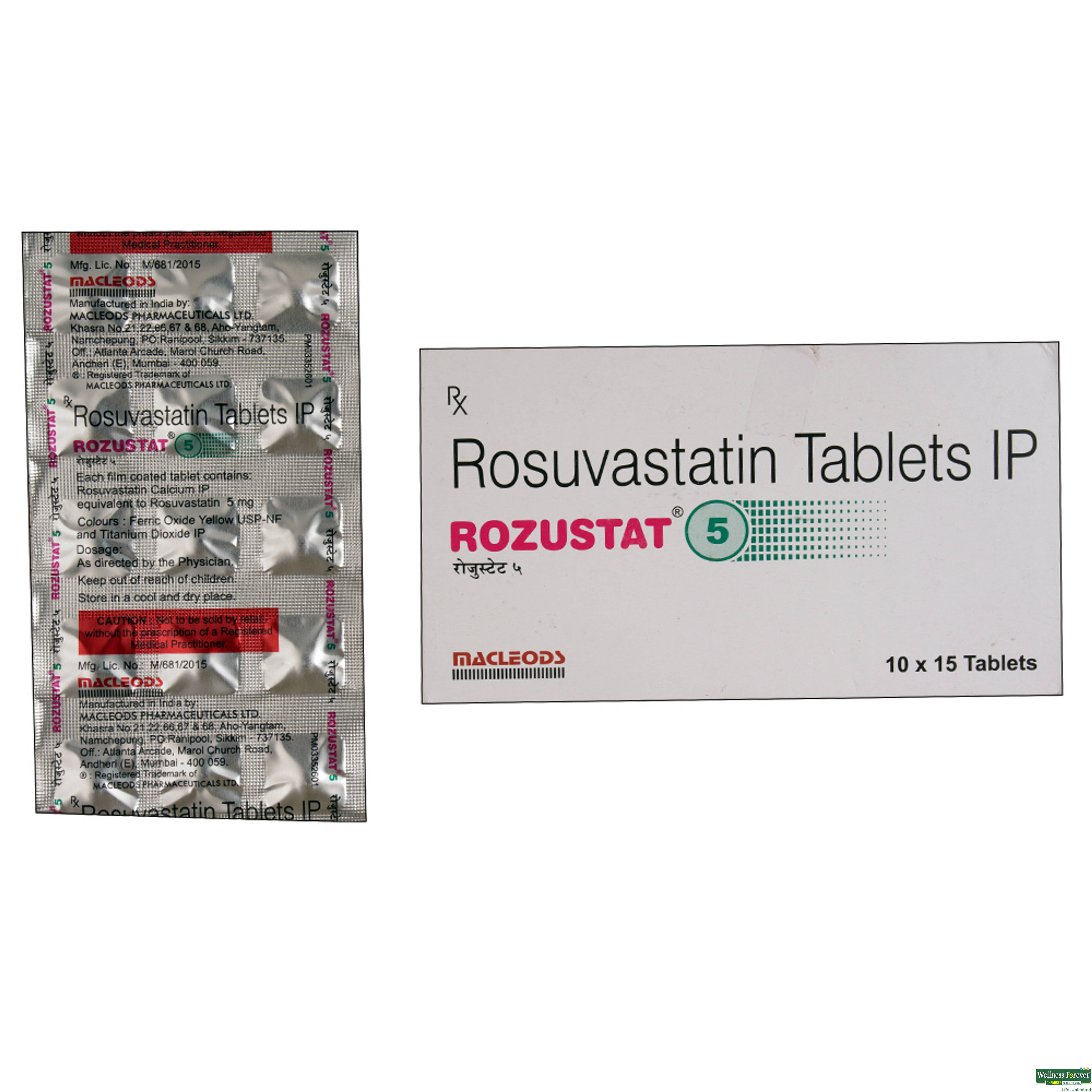 ROZUSTAT 5MG 15TAB-image