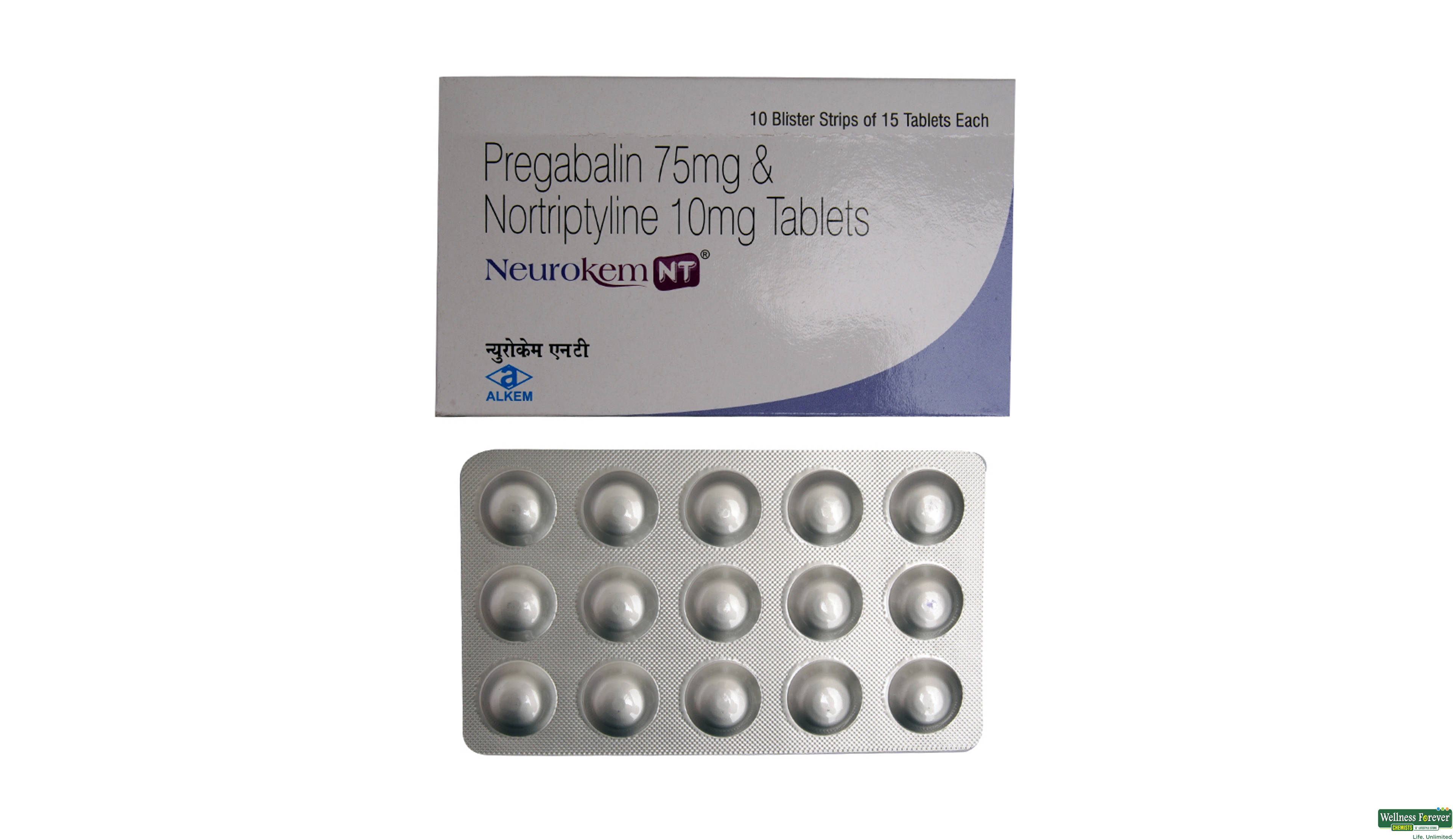 NEUROKEM-NT 75MG 15TAB- 1, 15TAB, 
