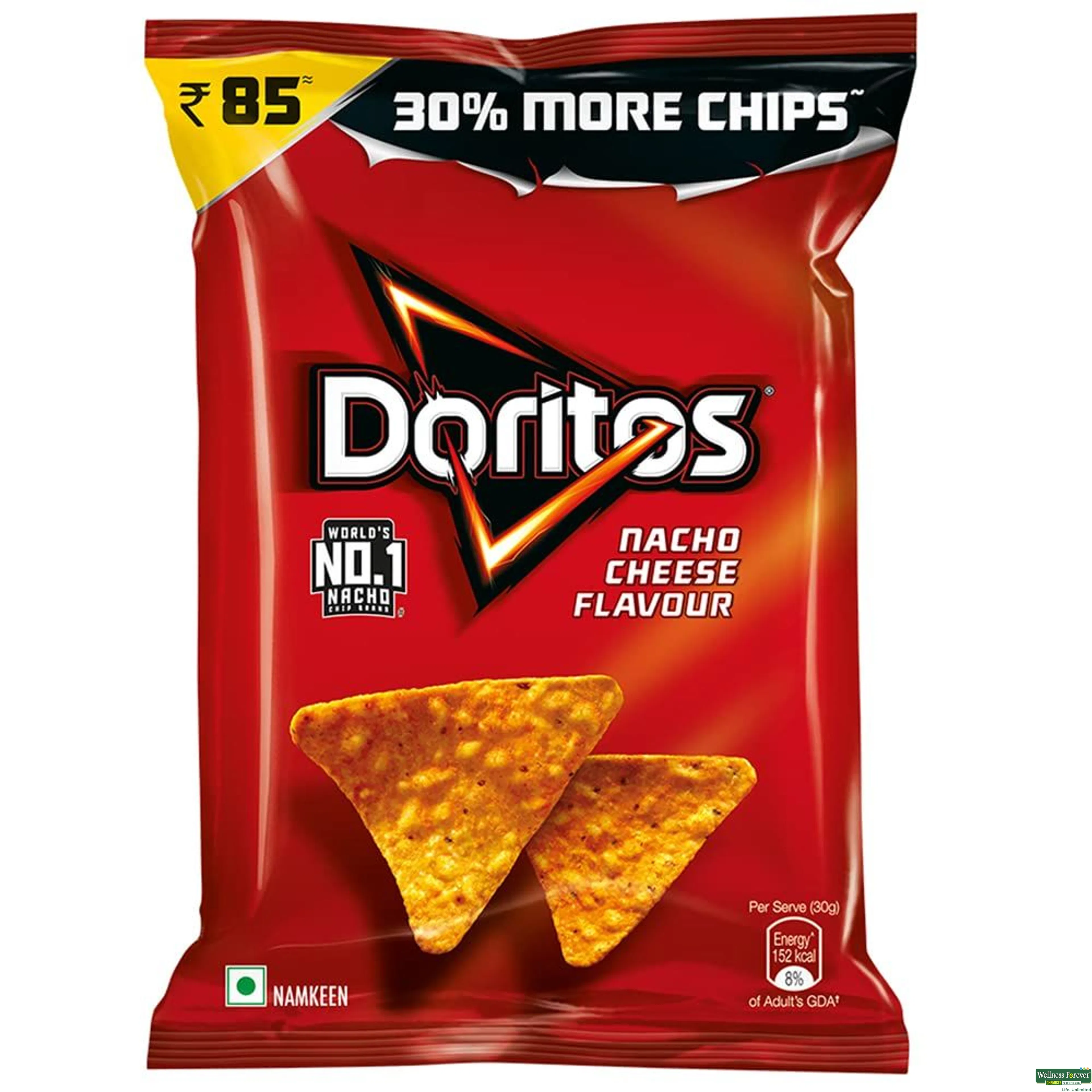 DORITOS CHIPS NACHO CHEESE 153GM-image