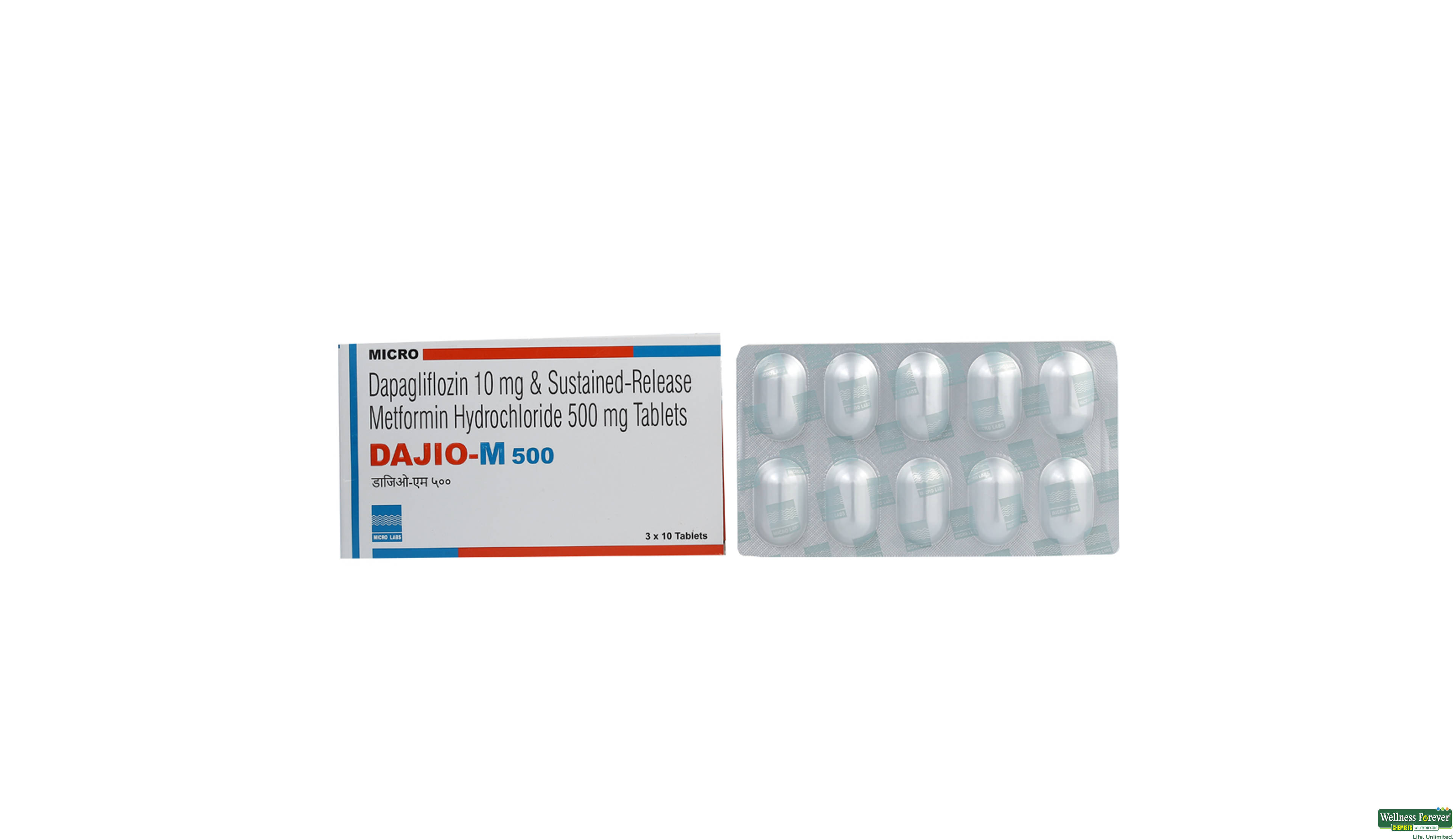 DAJIO-M 500MG 10TAB- 1, 10TAB, 