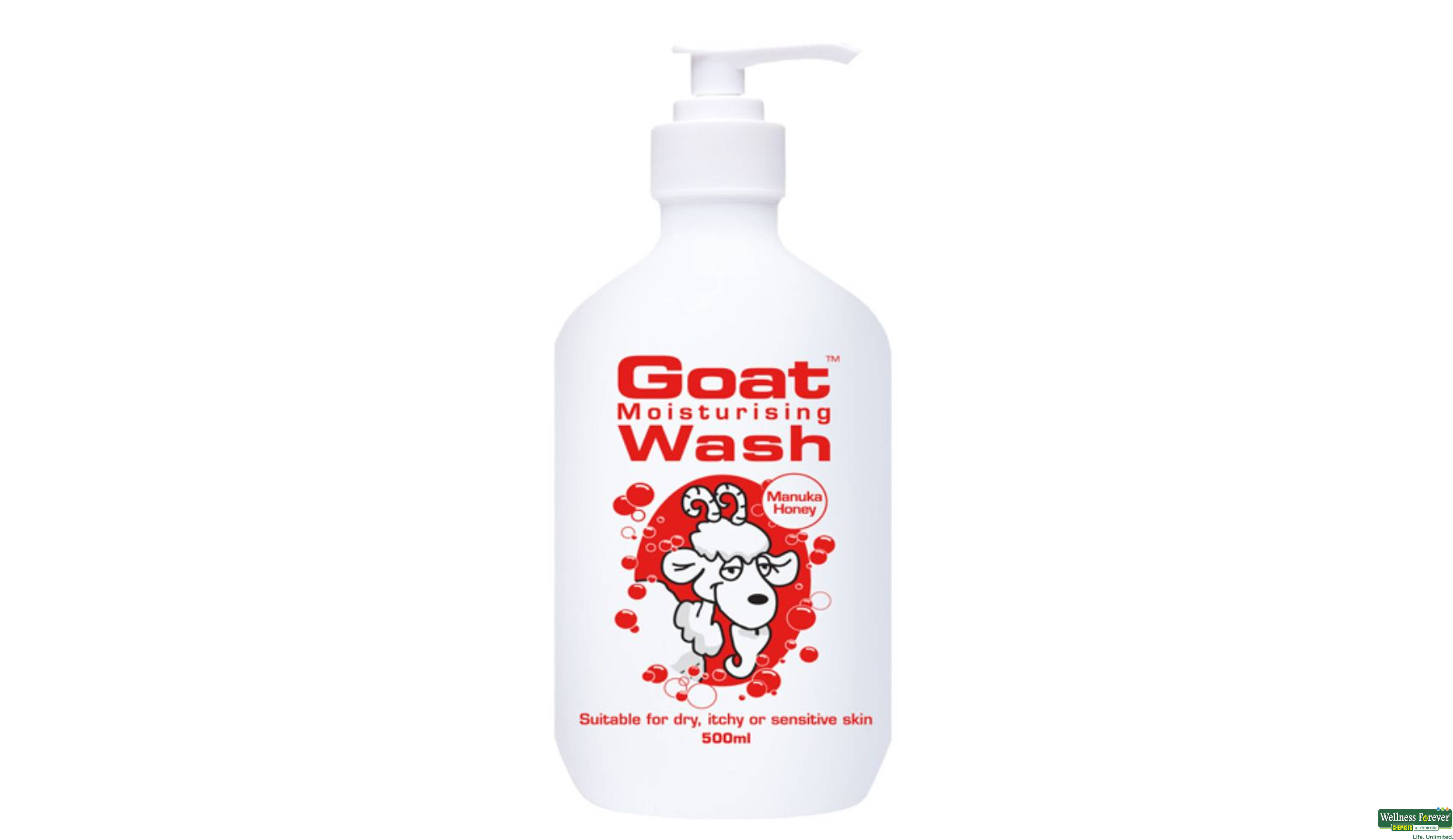 GOAT B/WASH MANUKA HONEY 500ML- 1, 500ML, 