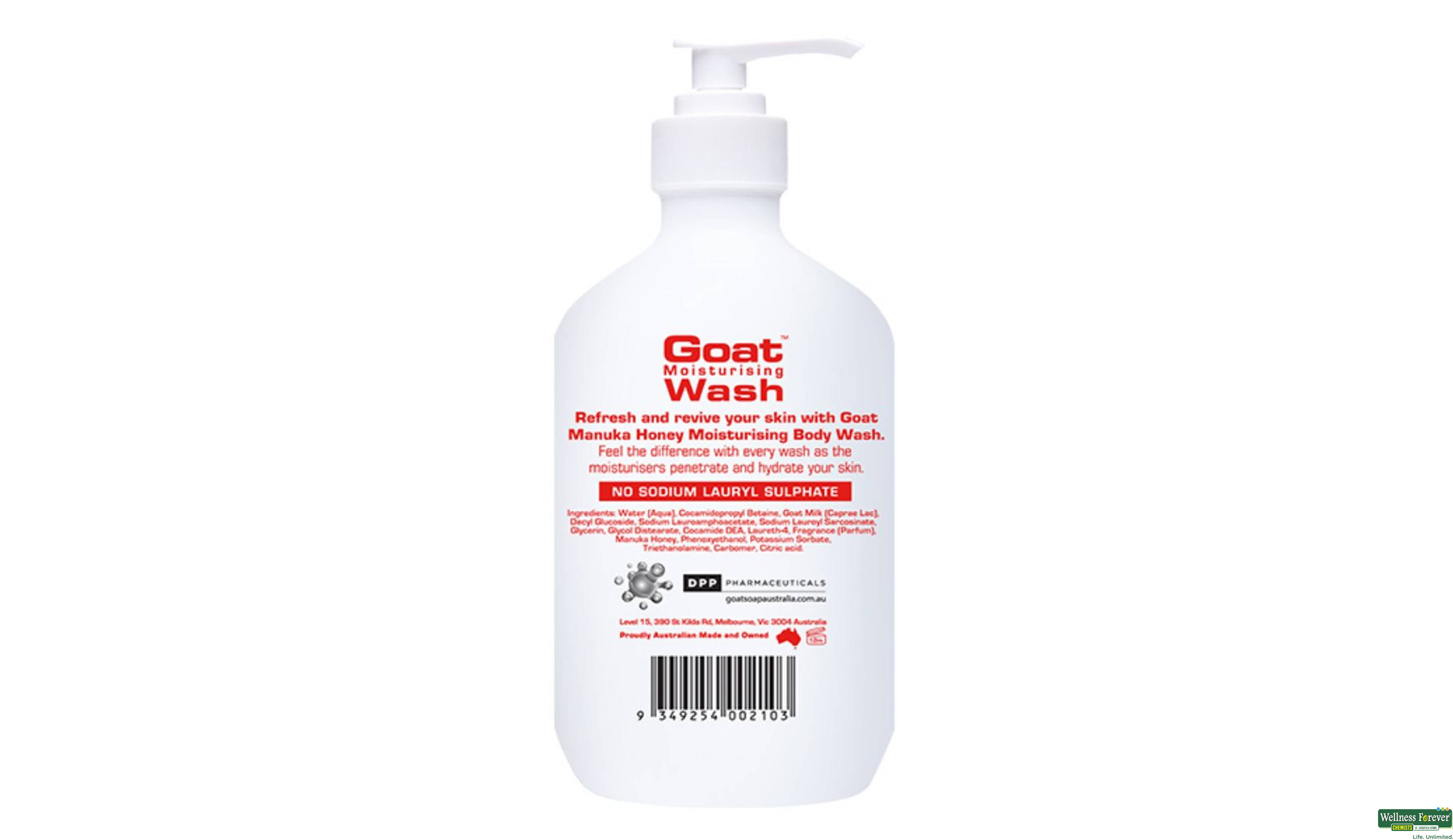 GOAT B/WASH MANUKA HONEY 500ML- 2, 500ML, 