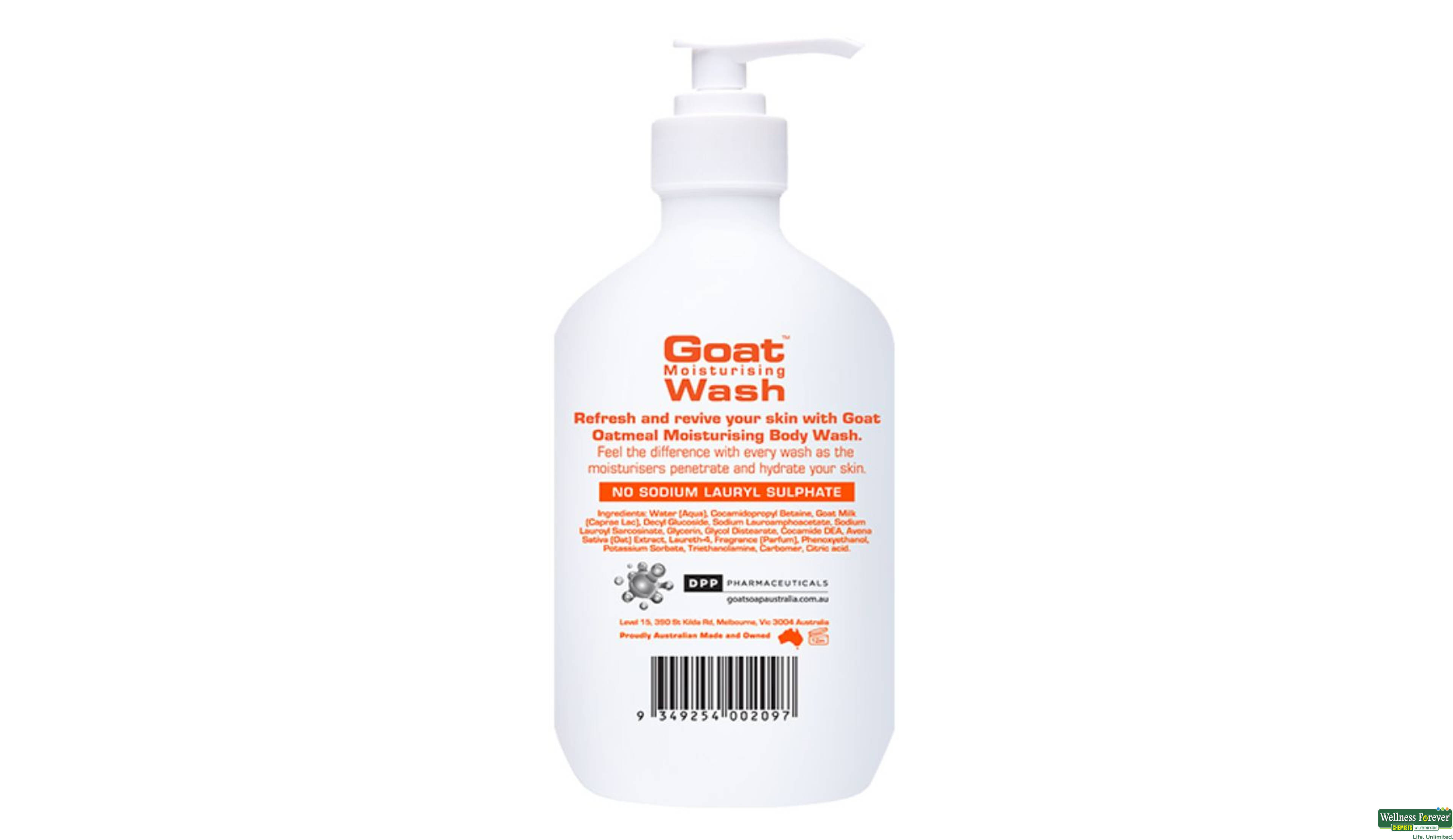 GOAT B/WASH OATMEAL 500ML- 2, 500ML, 