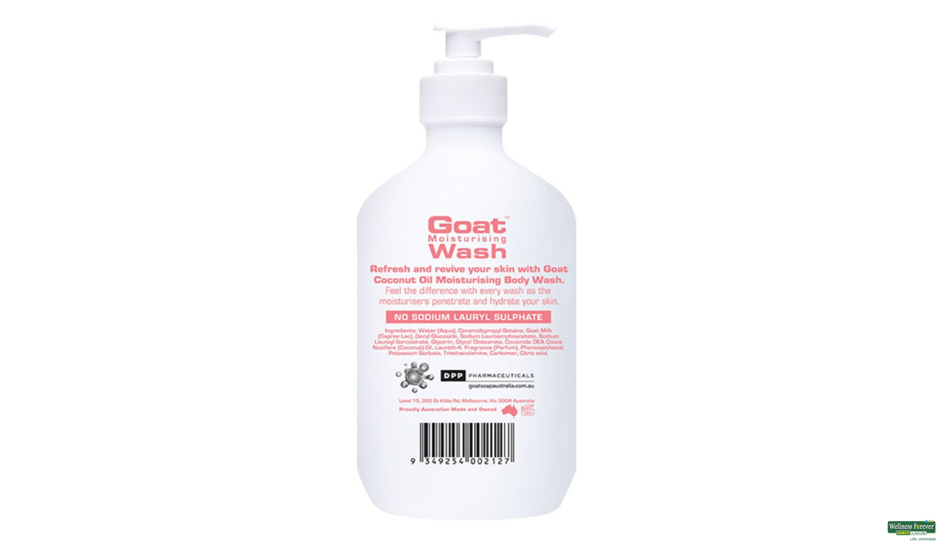 GOAT B/WASH COCONUT 500ML- 2, 500ML, 