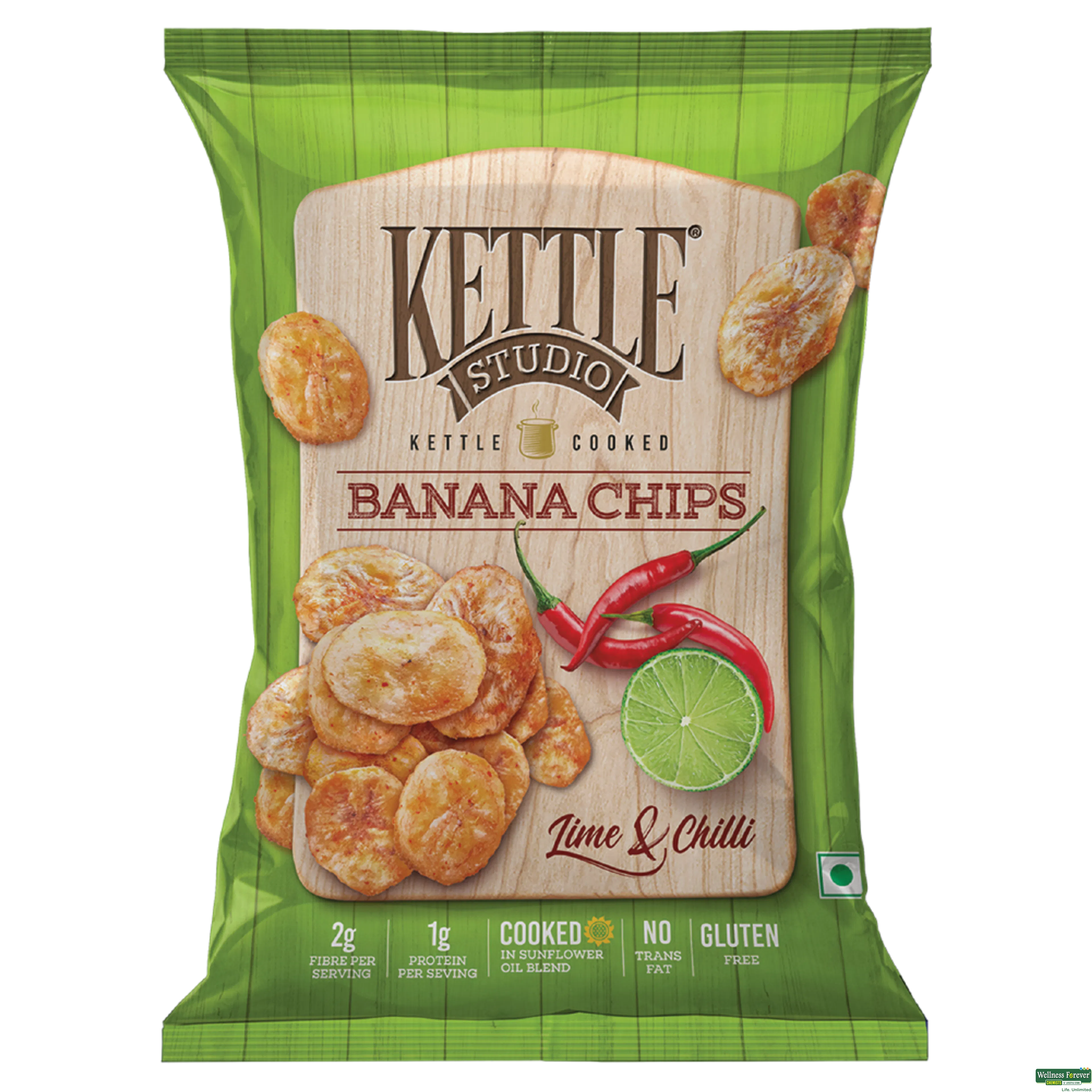 KETTLE CHIPS BANANA LIME/CHILLI 150GM-image