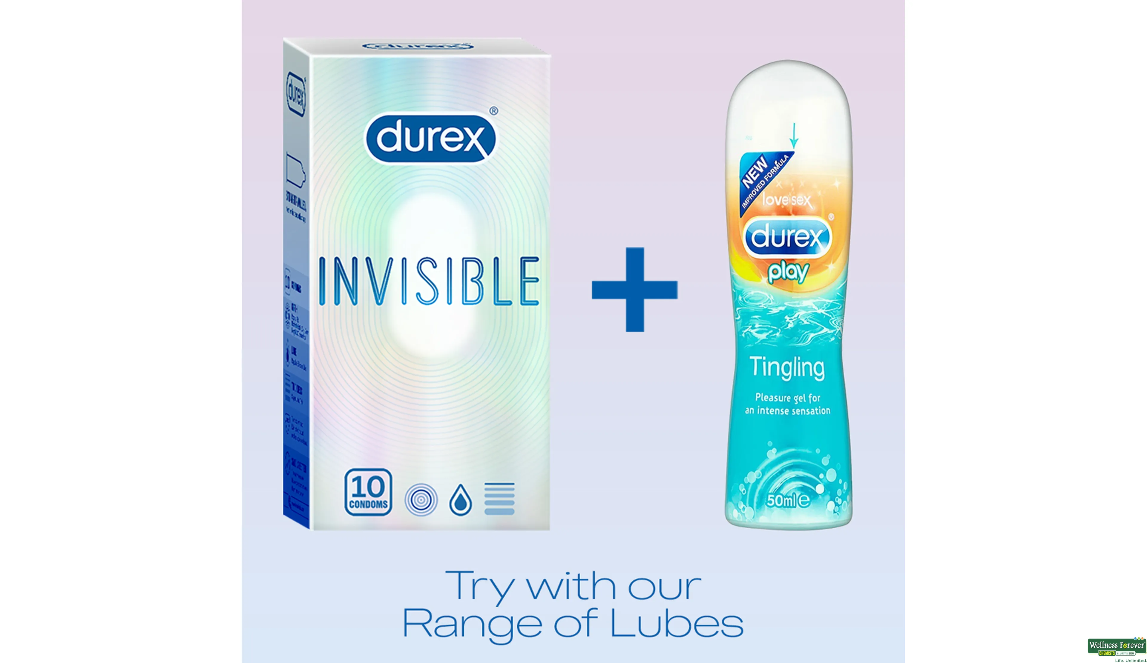 DUREX CONDOM INVISIBLE 10PC- 5, 10PC, 