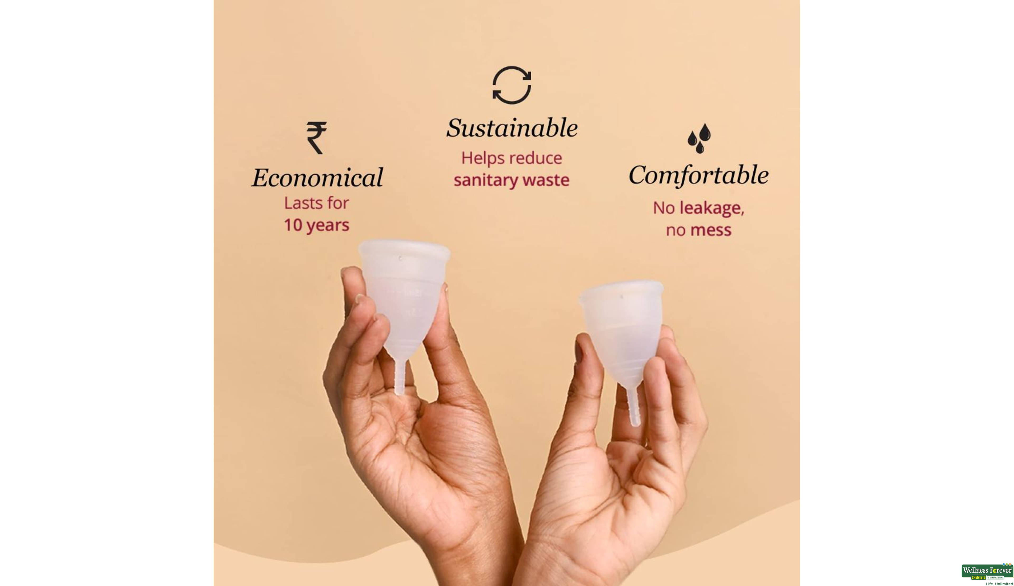 CARMESI MENSTRUAL CUP M 1PC- 4, 1PC, 