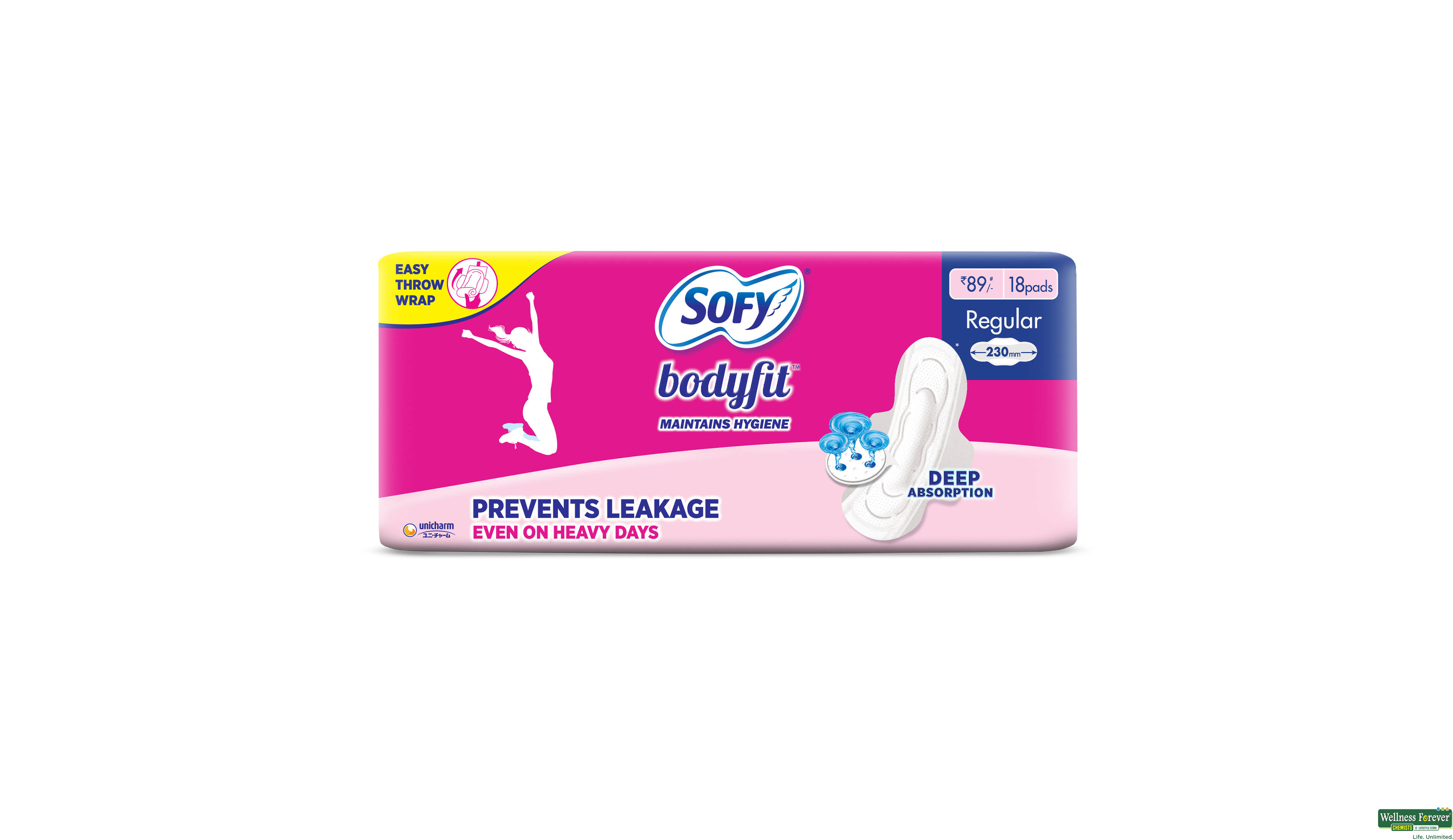 SOFY SA/PADS BODYFIT REG 18PC- 1, 18PC, null