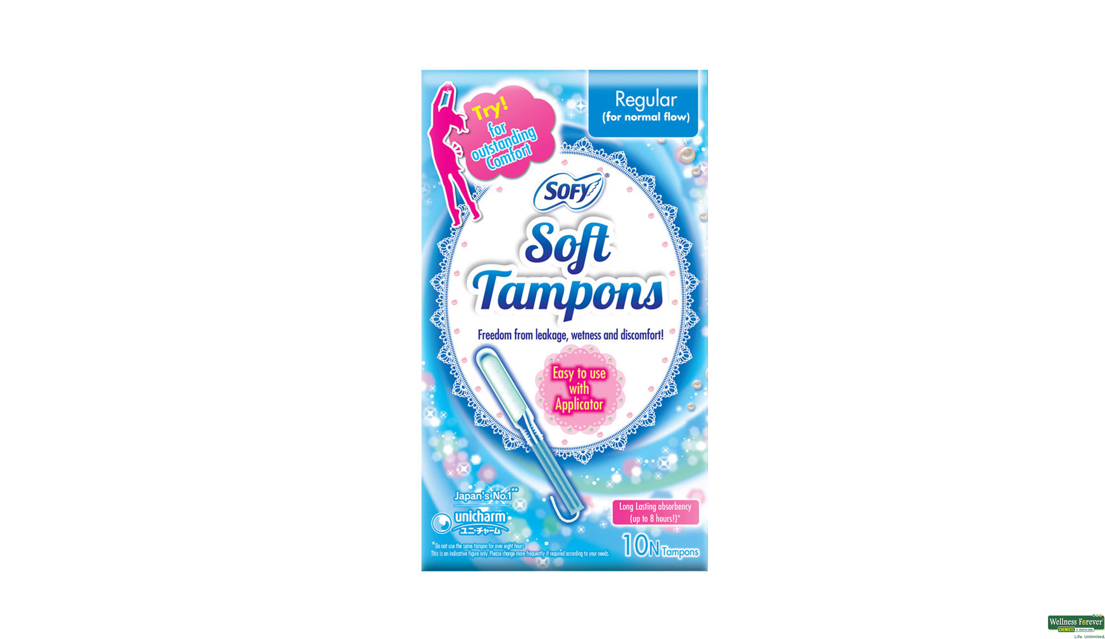 SOFY TAMPOON REGULAR 10PC- 1, 10PC, null