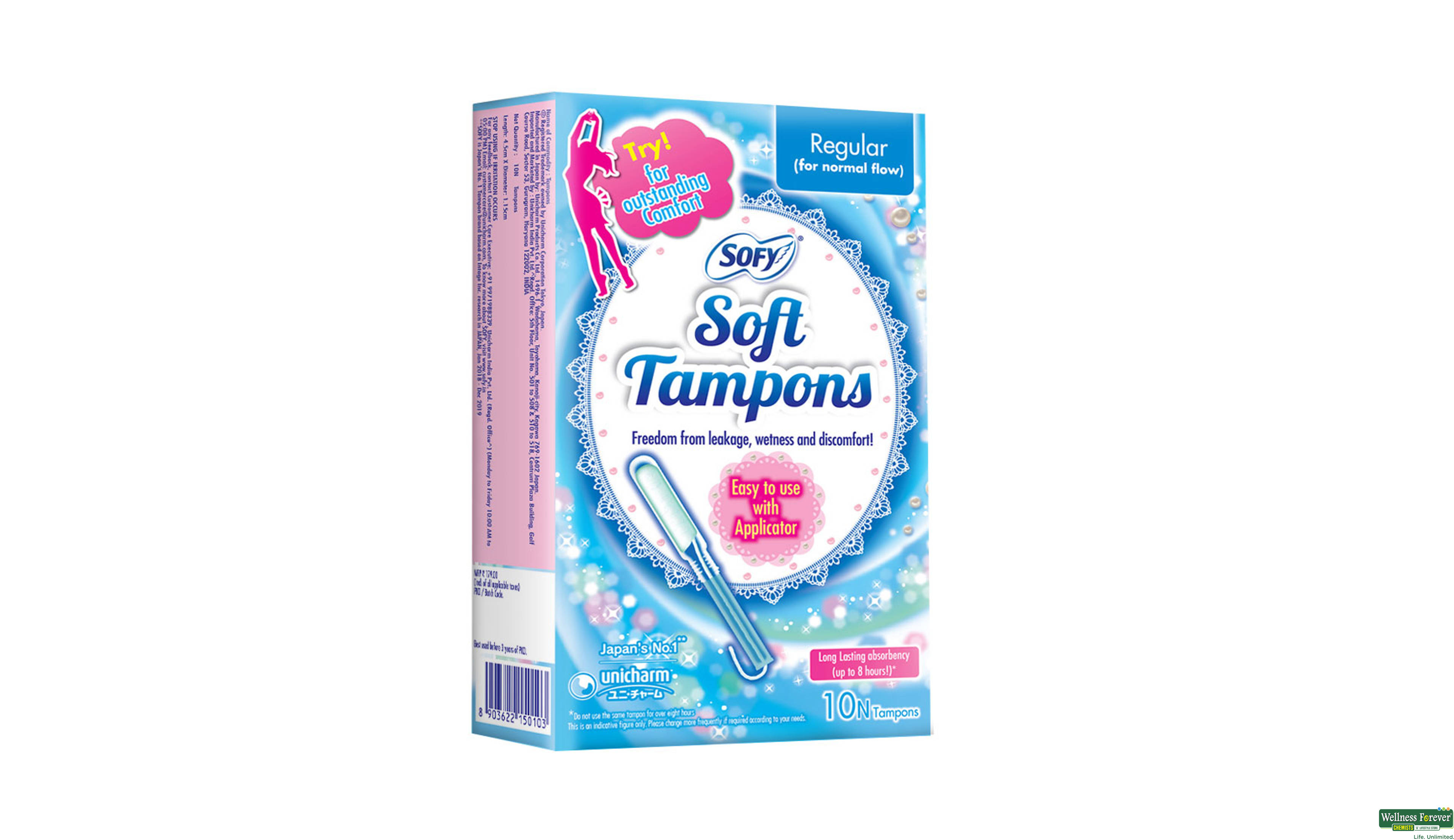 SOFY TAMPOON REGULAR 10PC- 3, 10PC, null