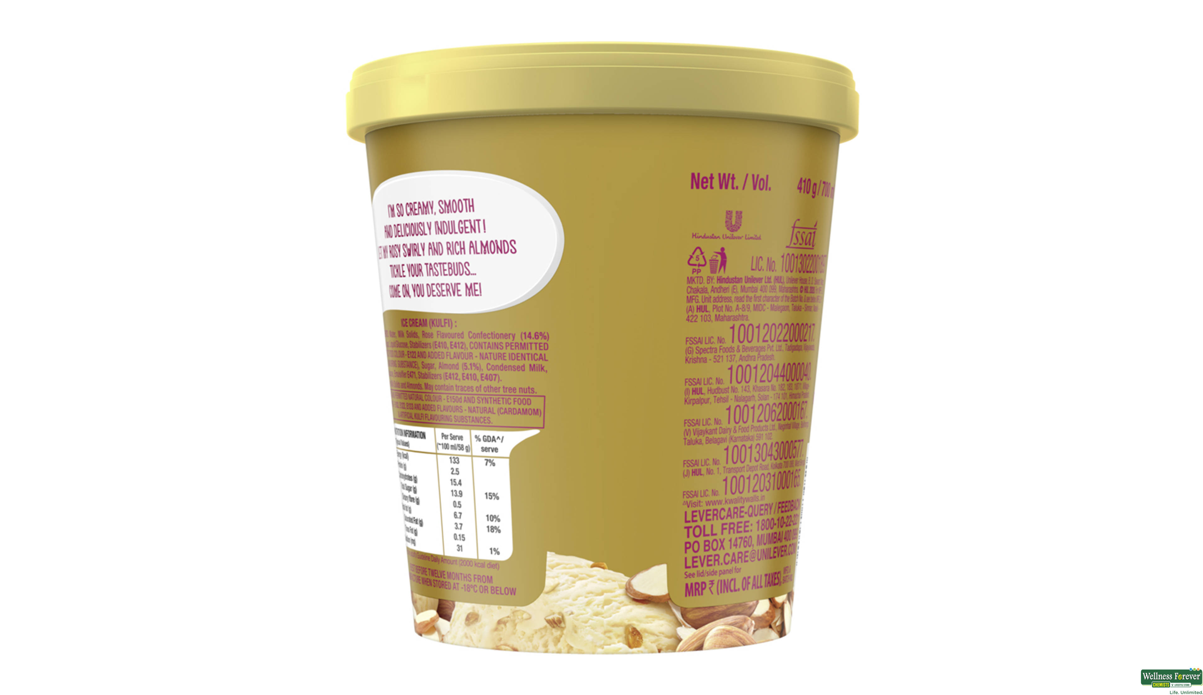 KW I/C KULFI TUB 2X700ML- 2, 2X700ML, 