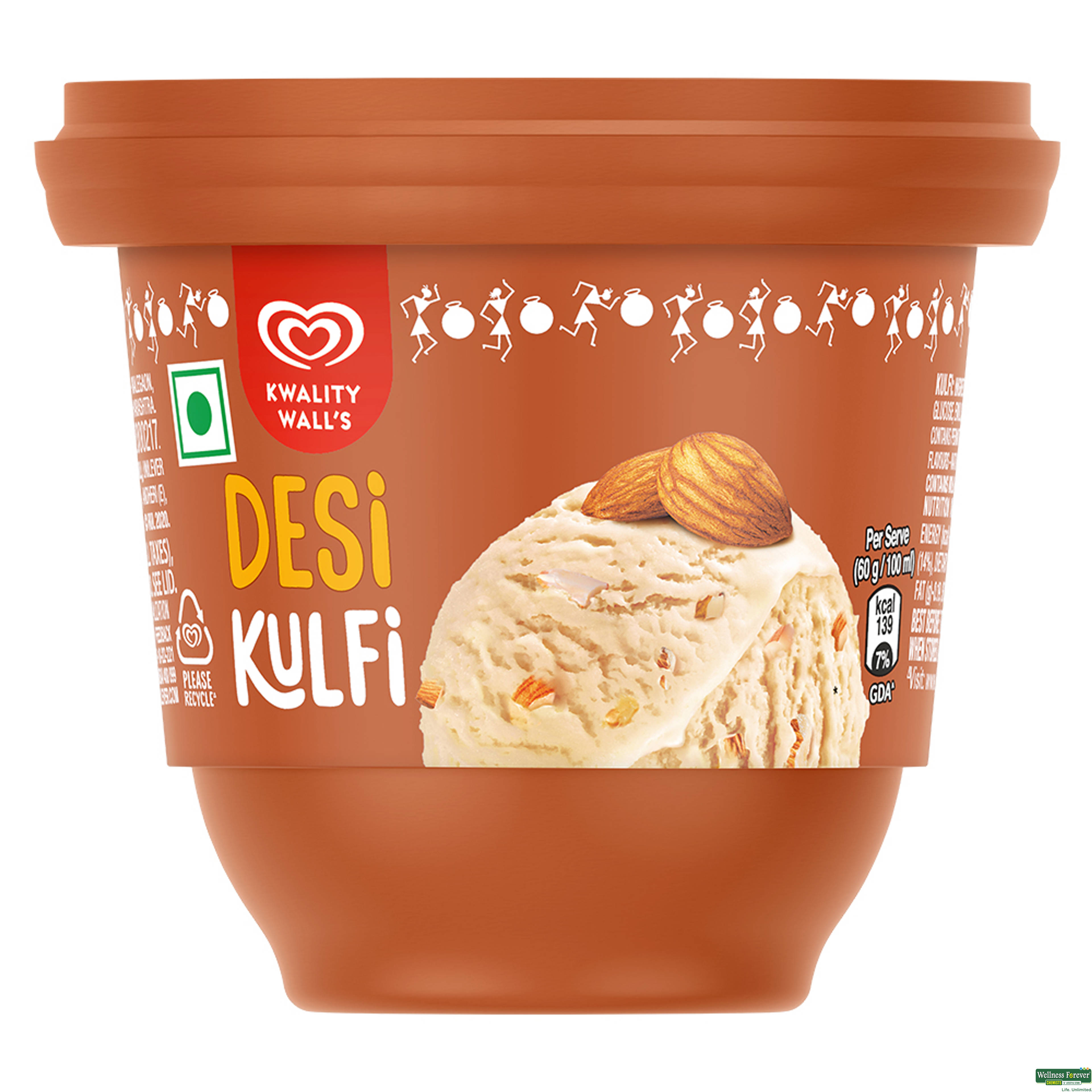 Kwality Wall's Desi Kulfi Cup, 110 ml -image