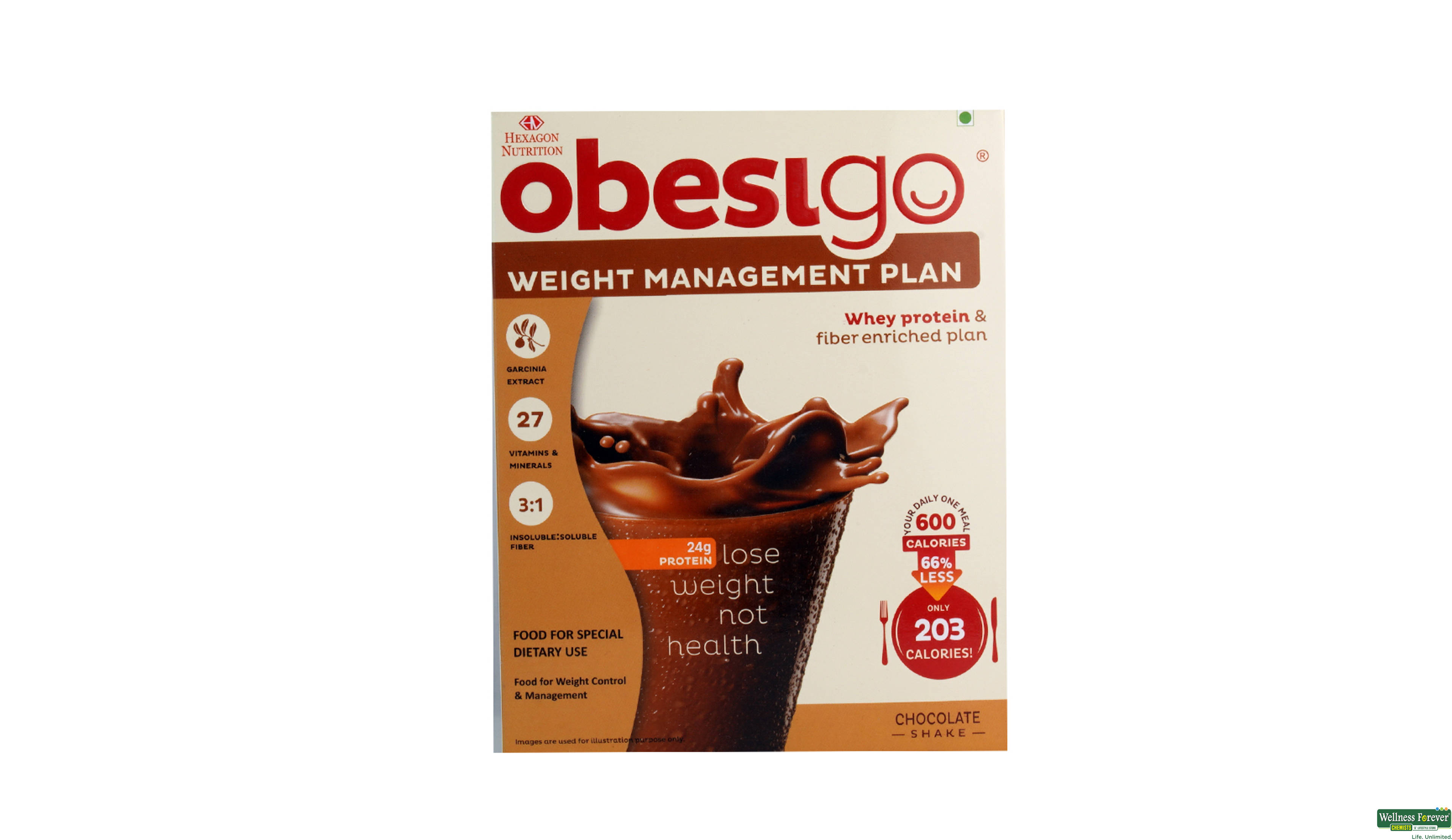 OBESIGO CHOCO POW 7X50GM- 1, 58GM, 