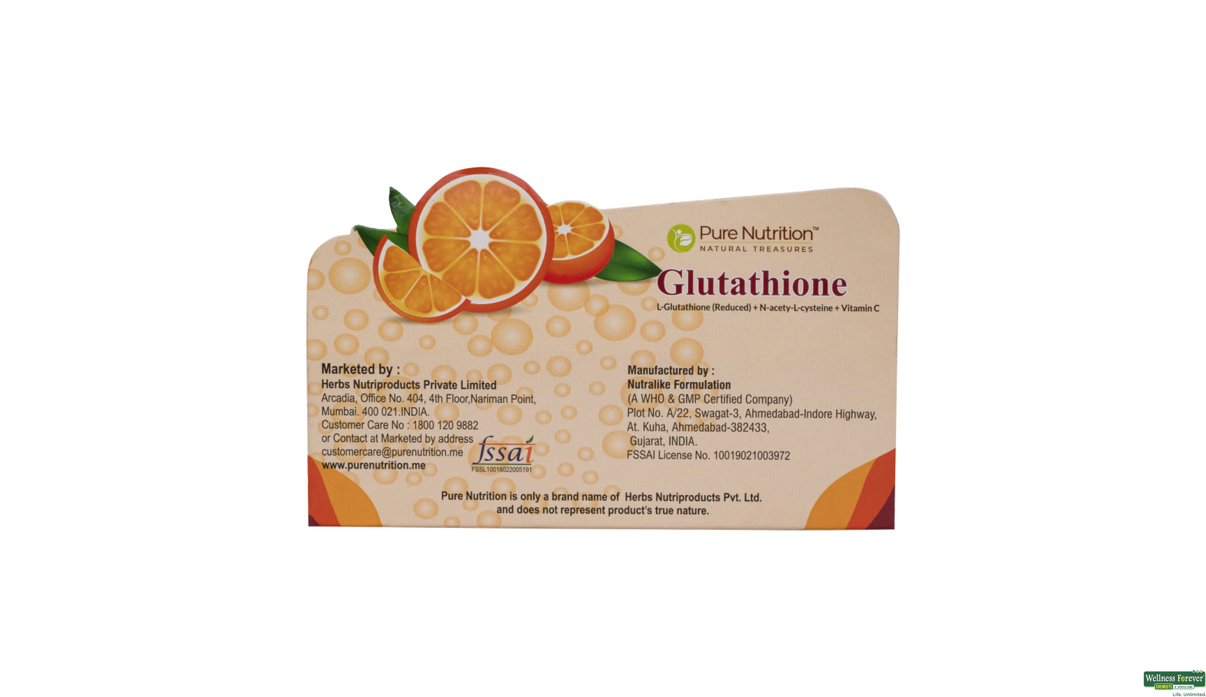 PURE NUTRITION GLUTATHIONE 15TAB- 5, 15TAB, null