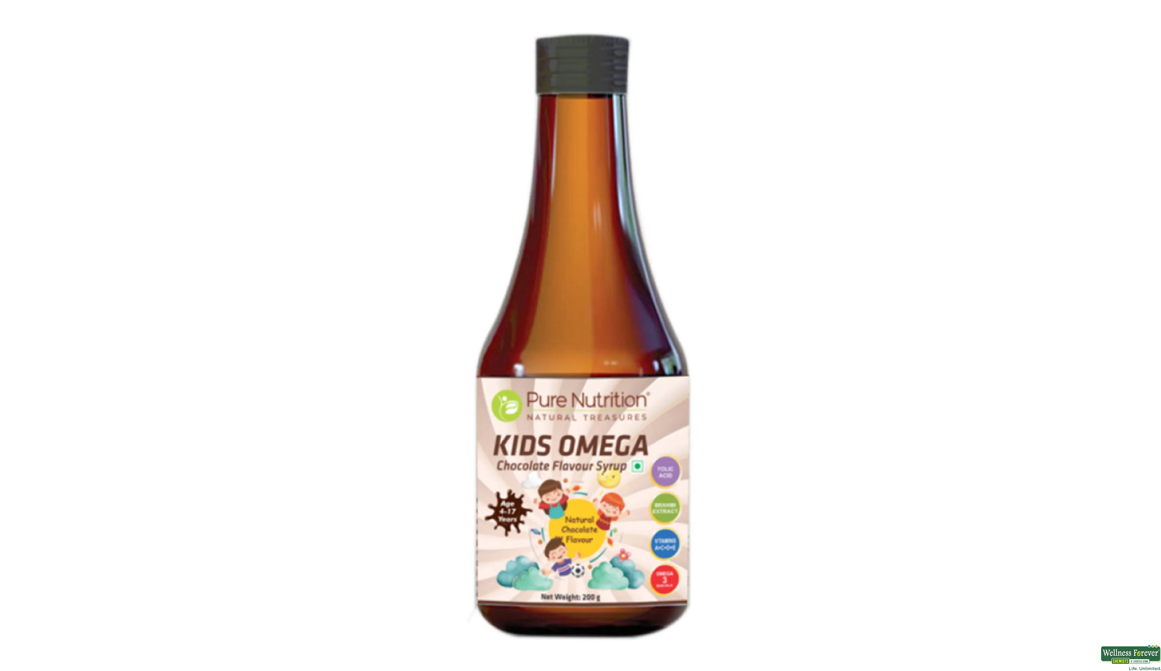 PURE NUTRITION KIDS OMEGA LIQUID 200GM- 2, 200GM, null