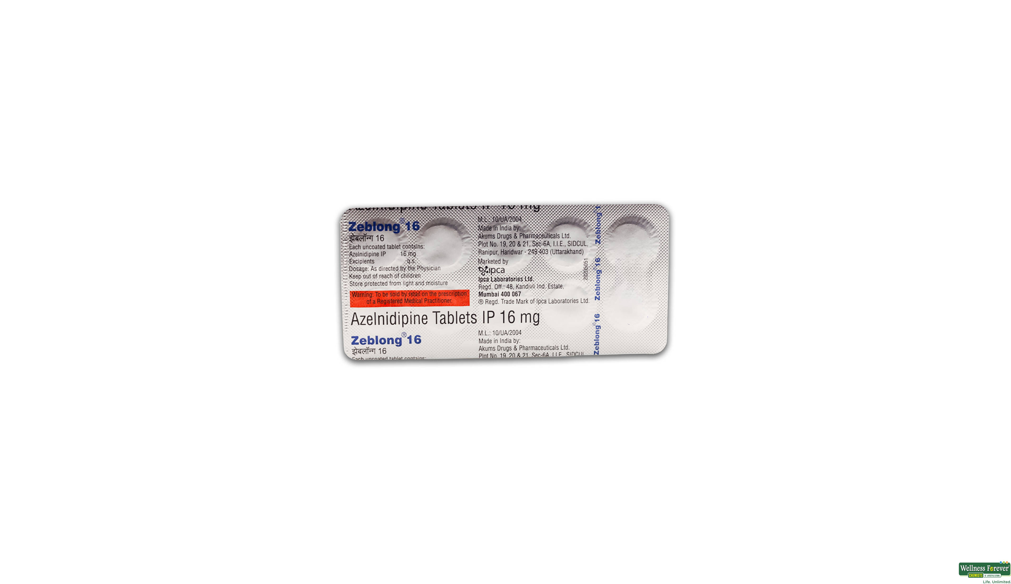 ZEBLONG 16MG 10TAB- 3, 10TAB, 